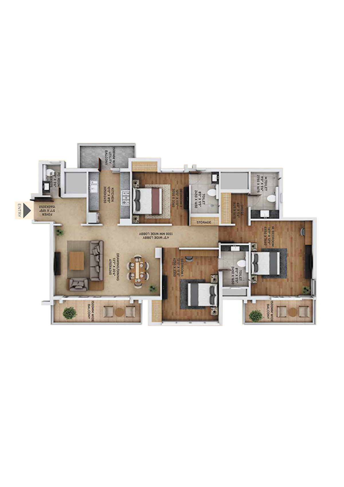 Ace Starlit Tower B2 Unit 4 (Type 2) Floor Plan