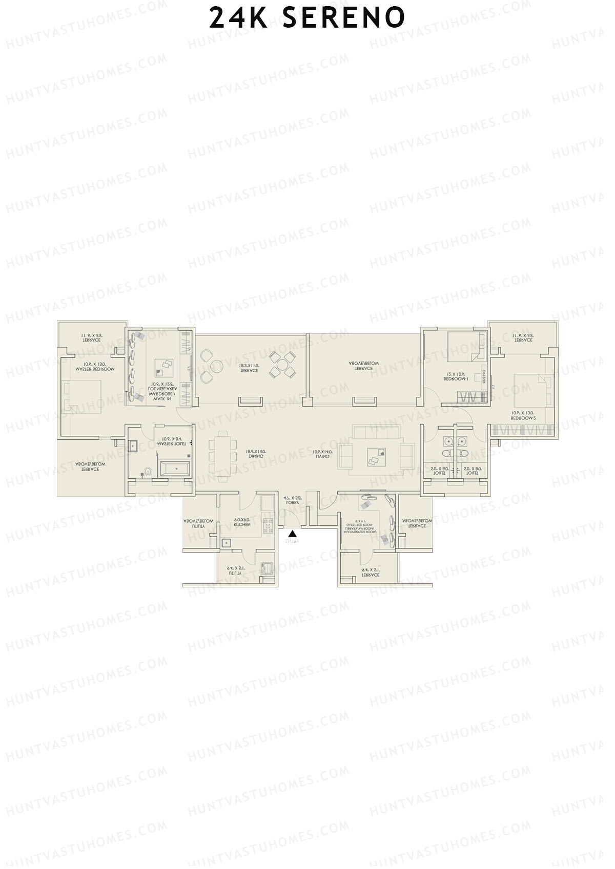 24K Sereno Tower C Unit 2 (Type 1) Floor Plan