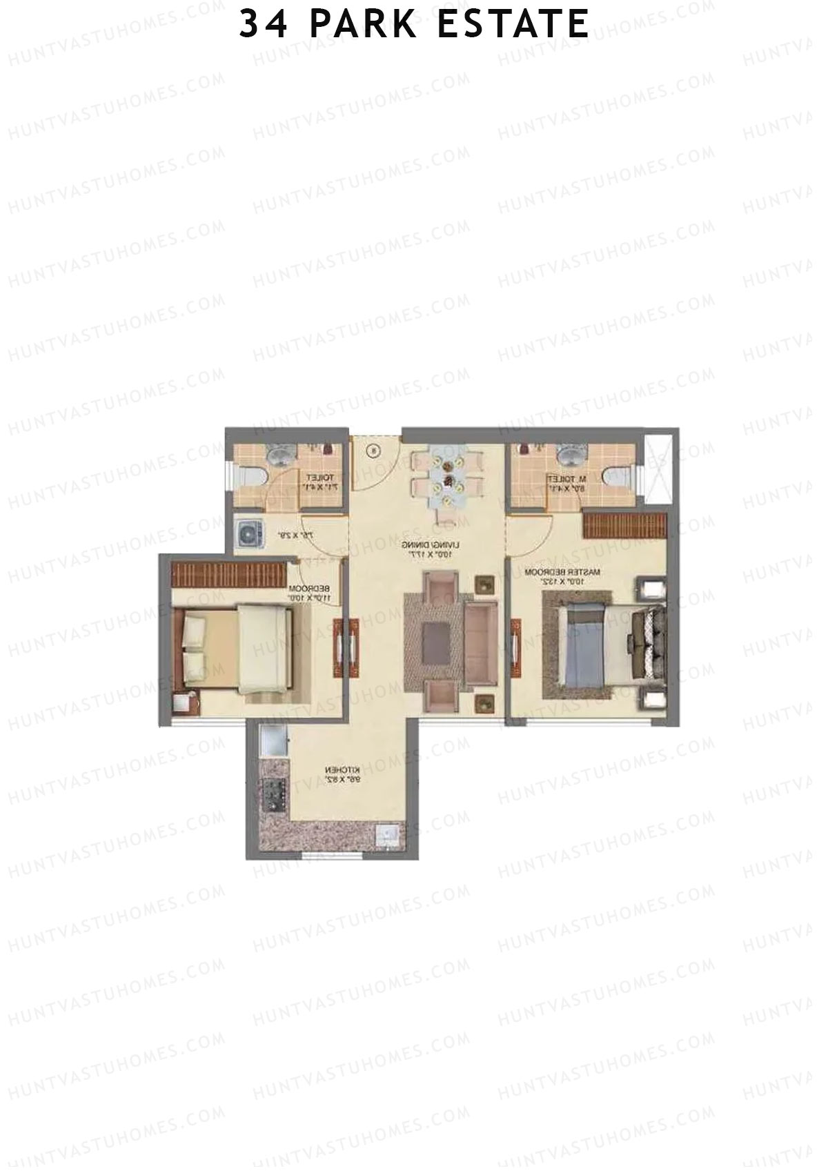 34 Park Estate Wing C Unit 7 Floor Plan