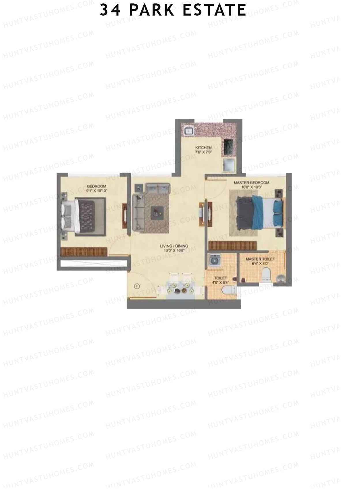 34 Park Estate Wing D Unit 2 Floor Plan