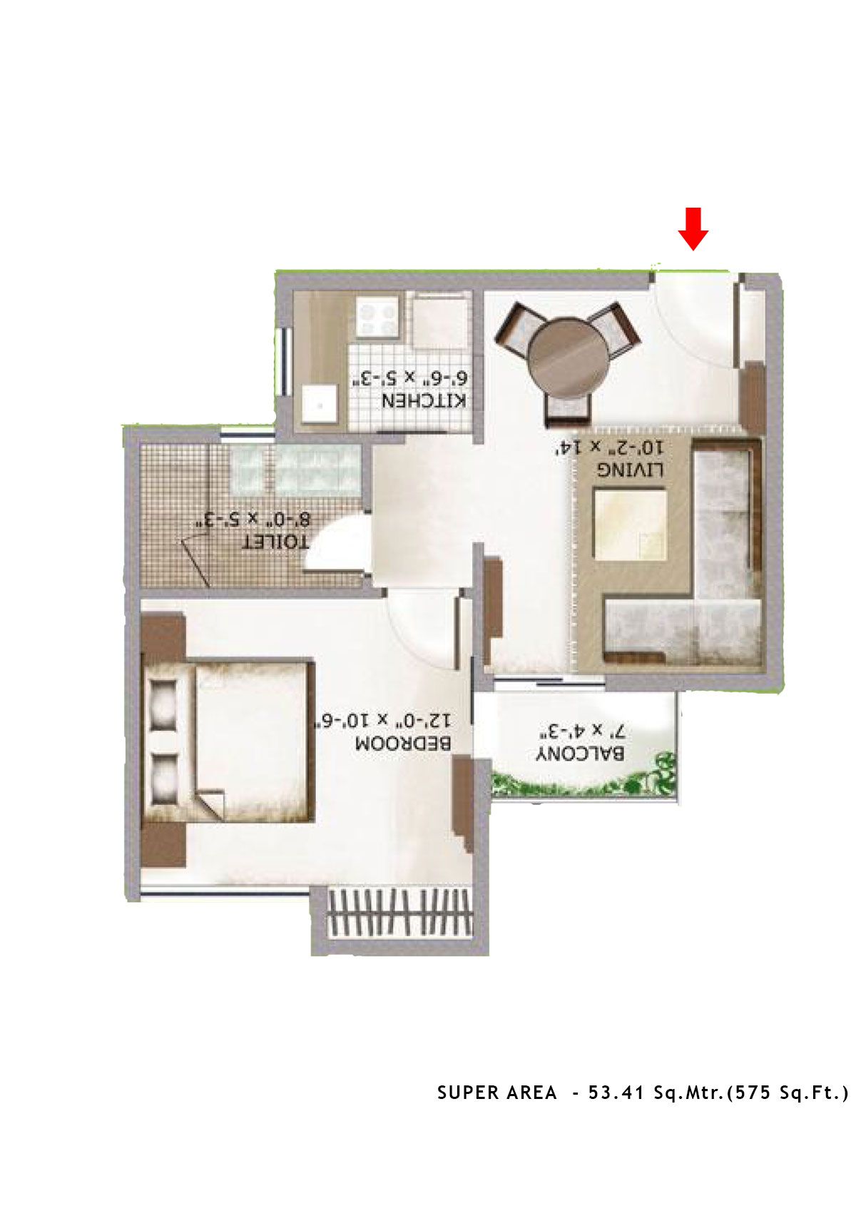 3C Lotus Zing Tower 9 Unit 2 Floor Plan