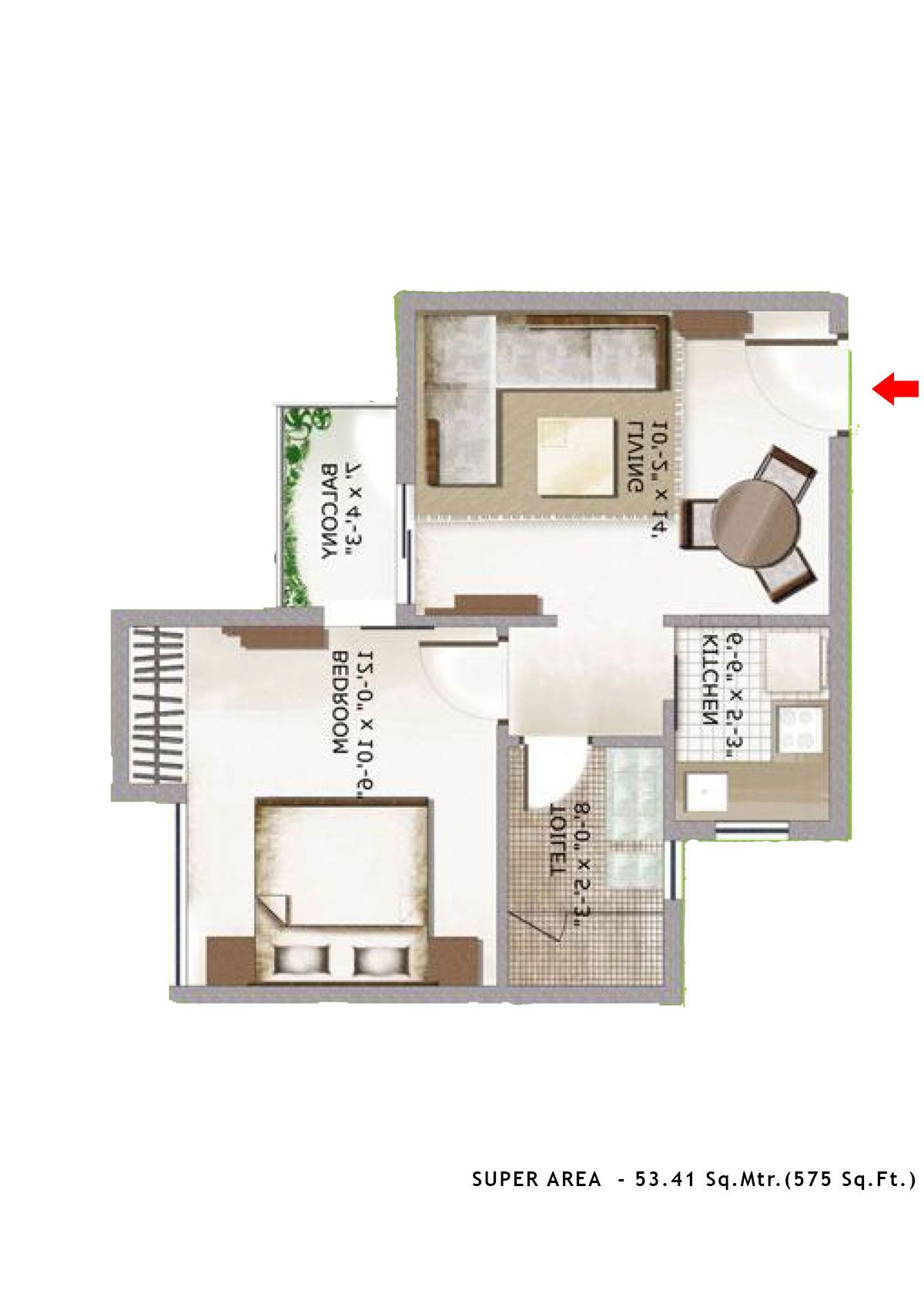 3C Lotus Zing Tower 9 Unit 4 Floor Plan