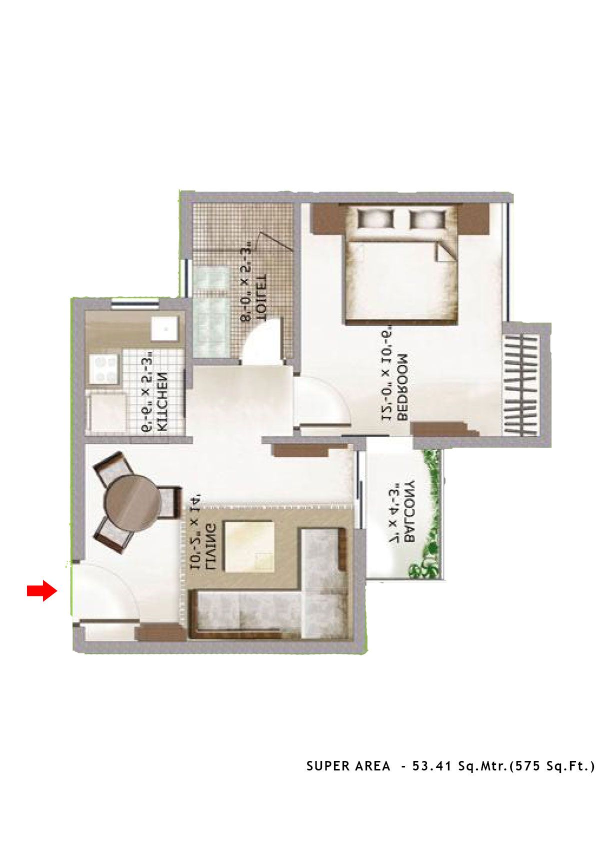 3C Lotus Zing Tower 9 Unit 7 Floor Plan