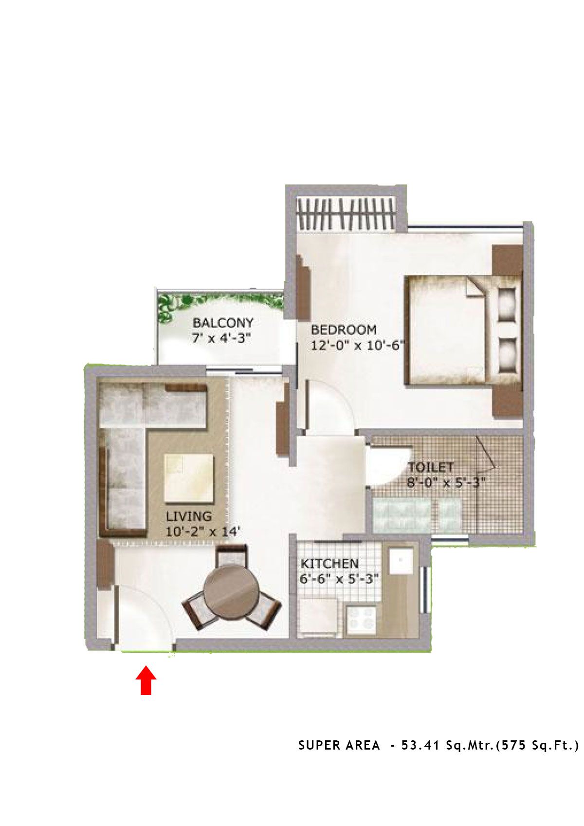 3C Lotus Zing Tower 10 Unit 6 Floor Plan