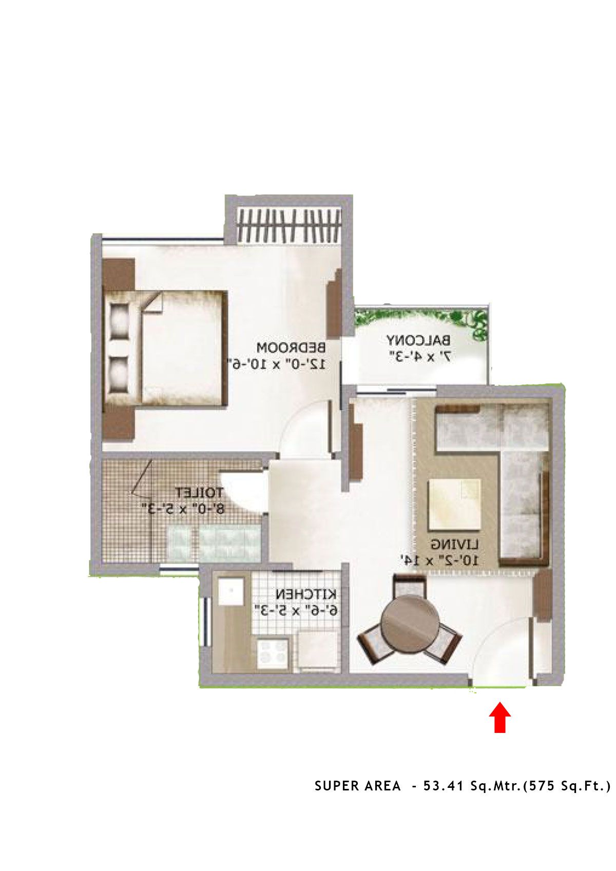3C Lotus Zing Tower 10 Unit 7 Floor Plan