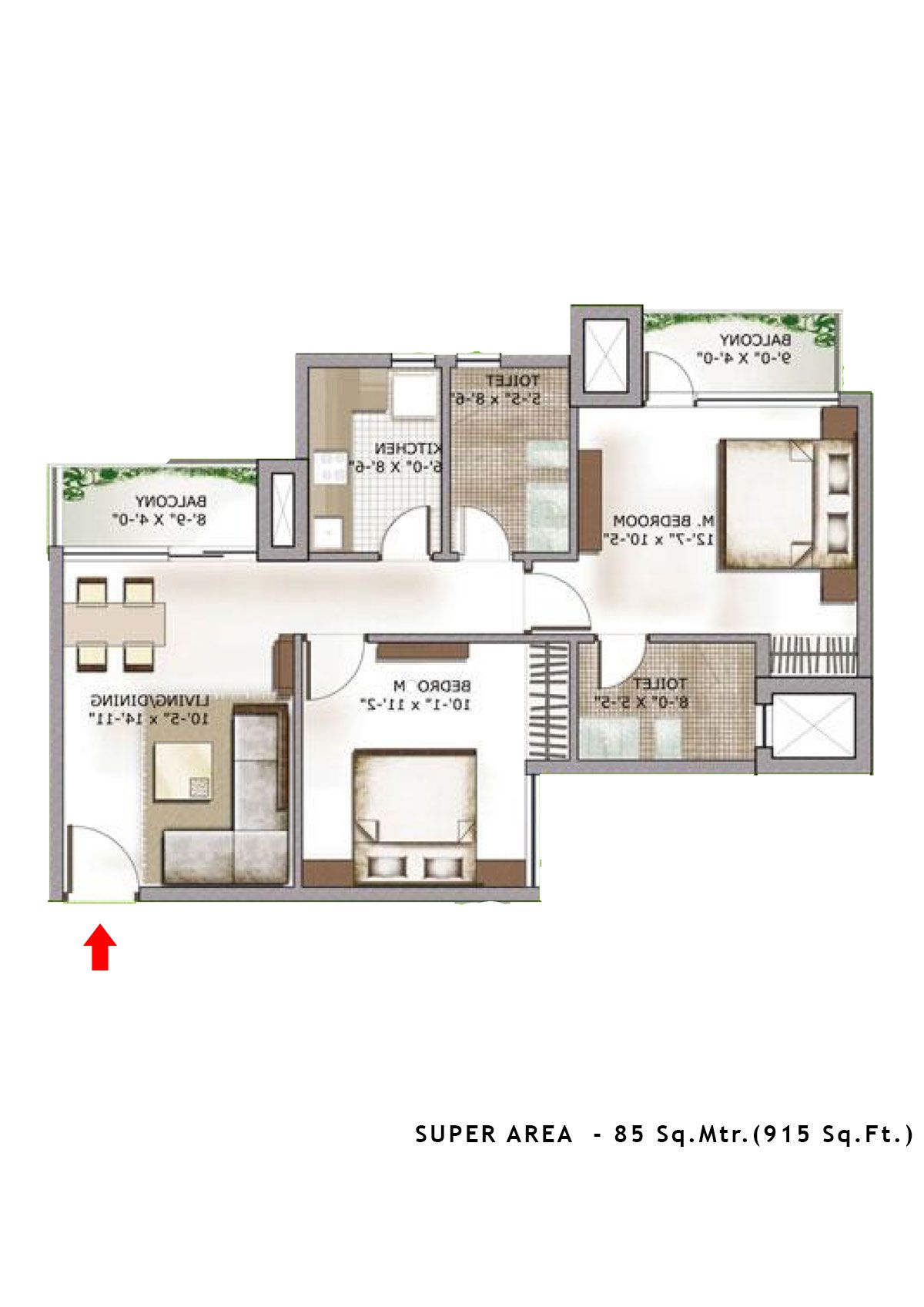 3C Lotus Zing Tower 16 Unit 6 Floor Plan