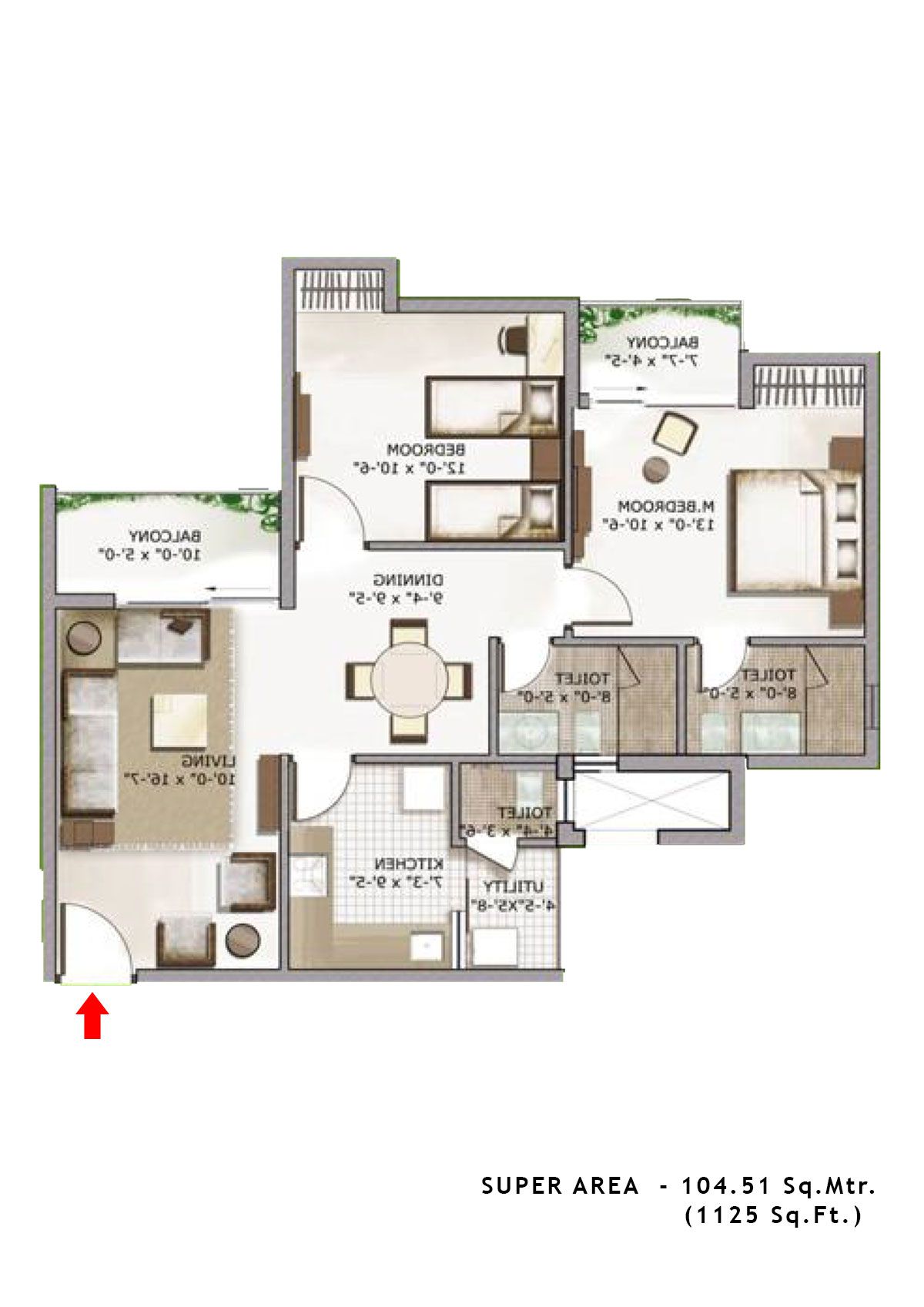 3C Lotus Zing Tower 6 Unit 3 Floor Plan