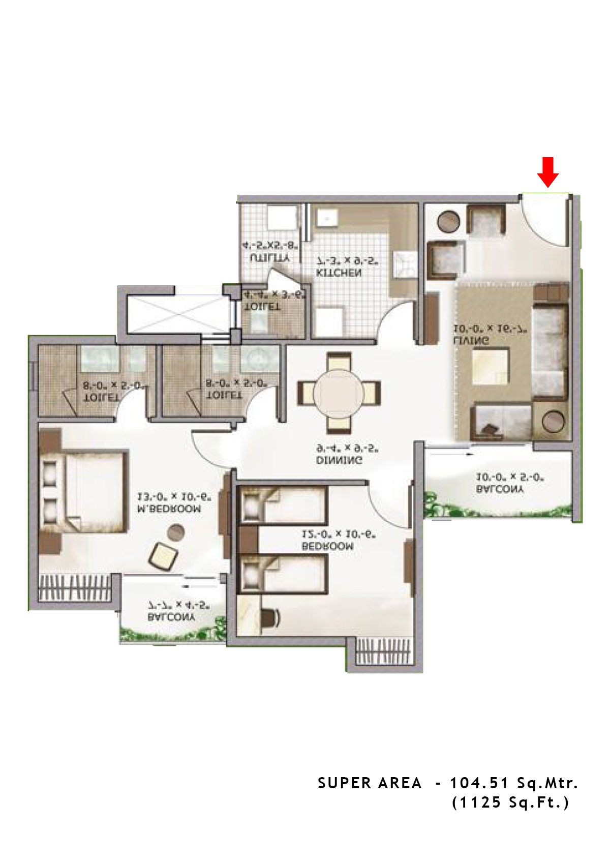 3C Lotus Zing Tower 6 Unit 6 Floor Plan