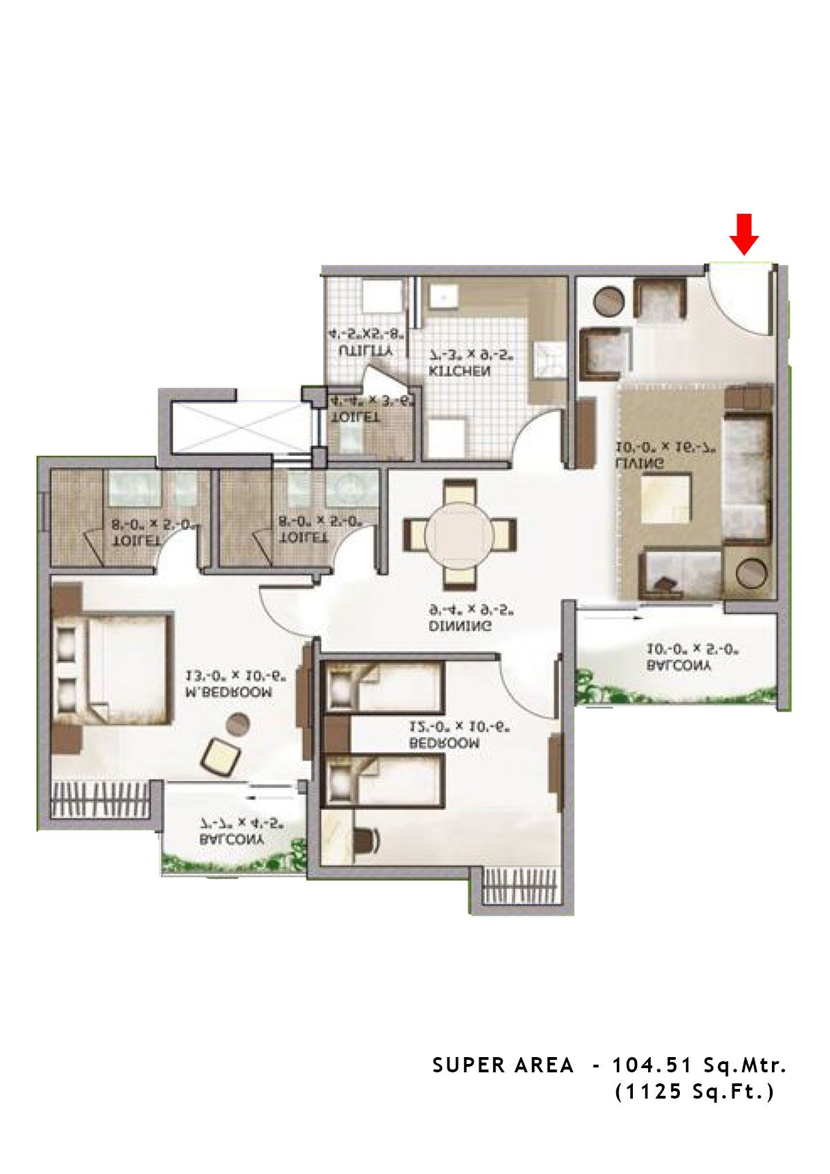 3C Lotus Zing Tower 7 Unit 5 Floor Plan