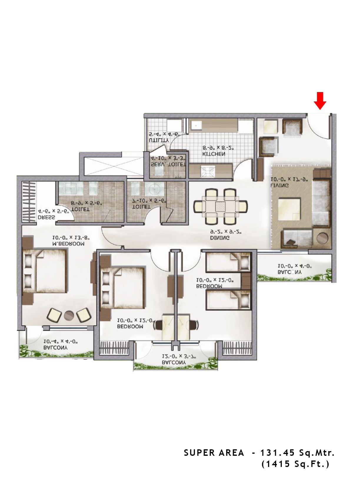 3C Lotus Zing Tower 1 Unit 6 Floor Plan
