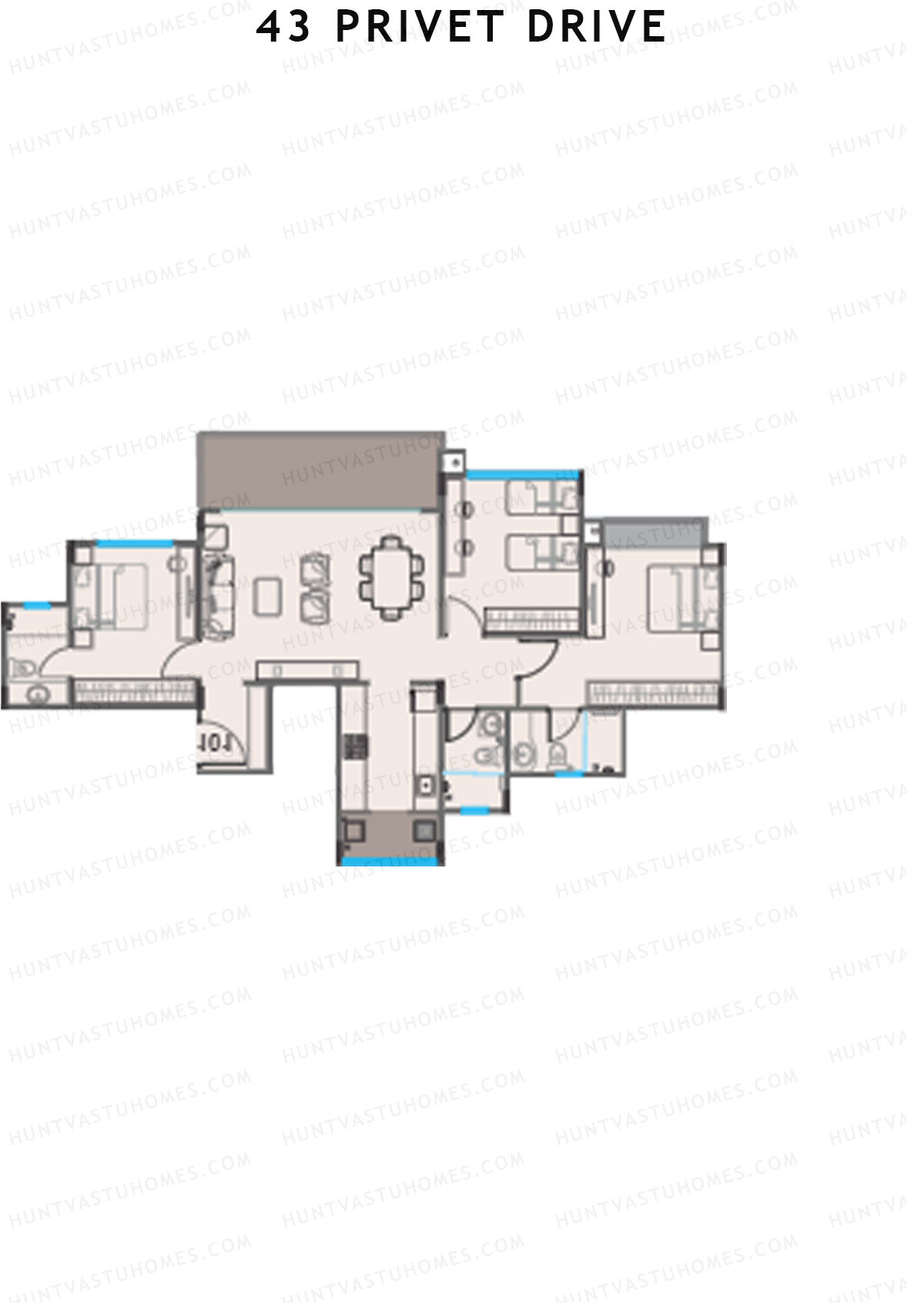 43 Privet Drive Tower A Unit 2 Floor Plan