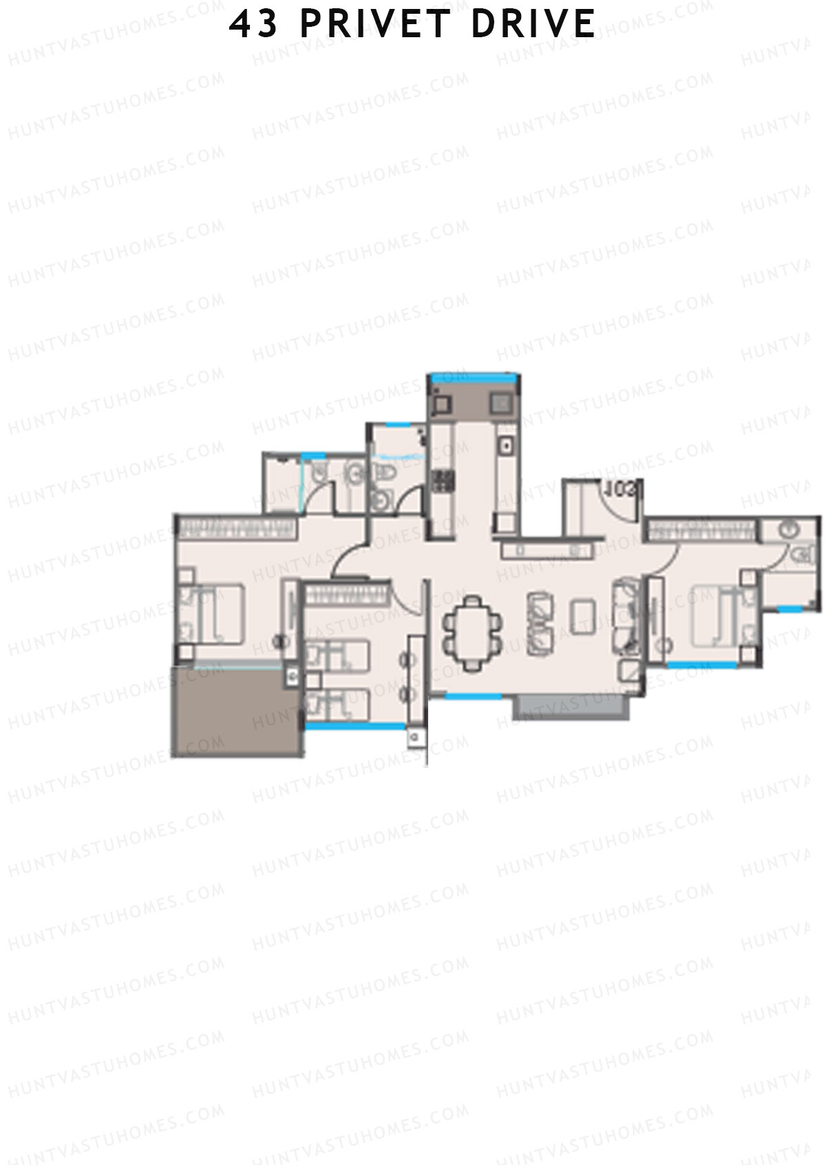 43 Privet Drive Tower A Unit 4 Floor Plan