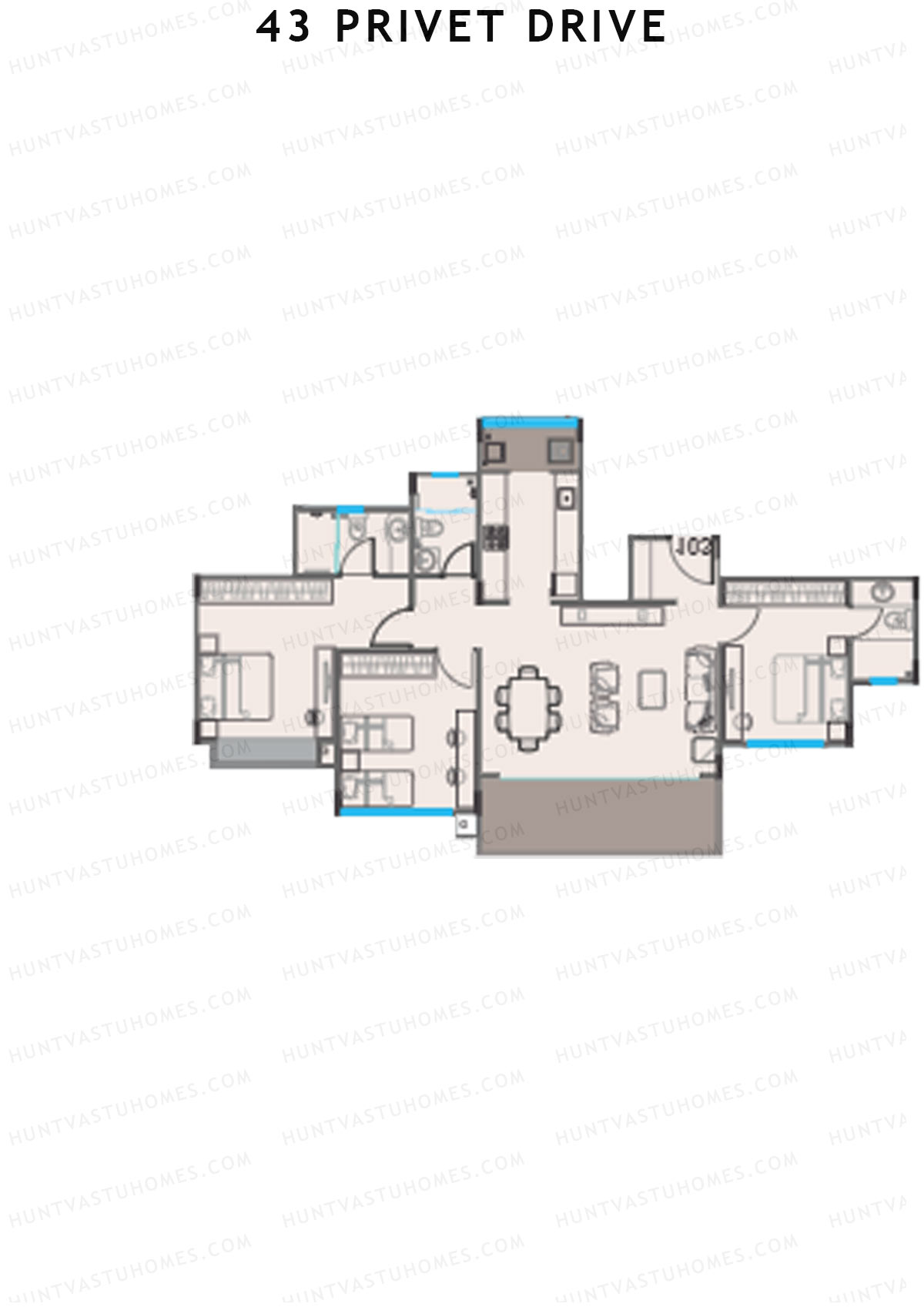 43 Privet Drive Tower A Unit 4 Floor Plan