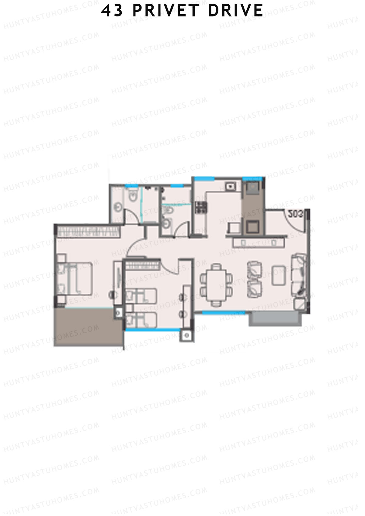 43 Privet Drive Tower B Unit 4 Floor Plan