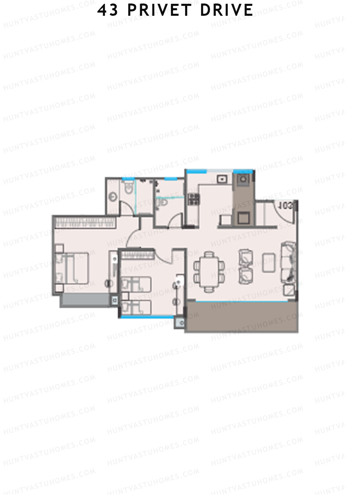43 Privet Drive Tower B Unit 4 Floor Plan