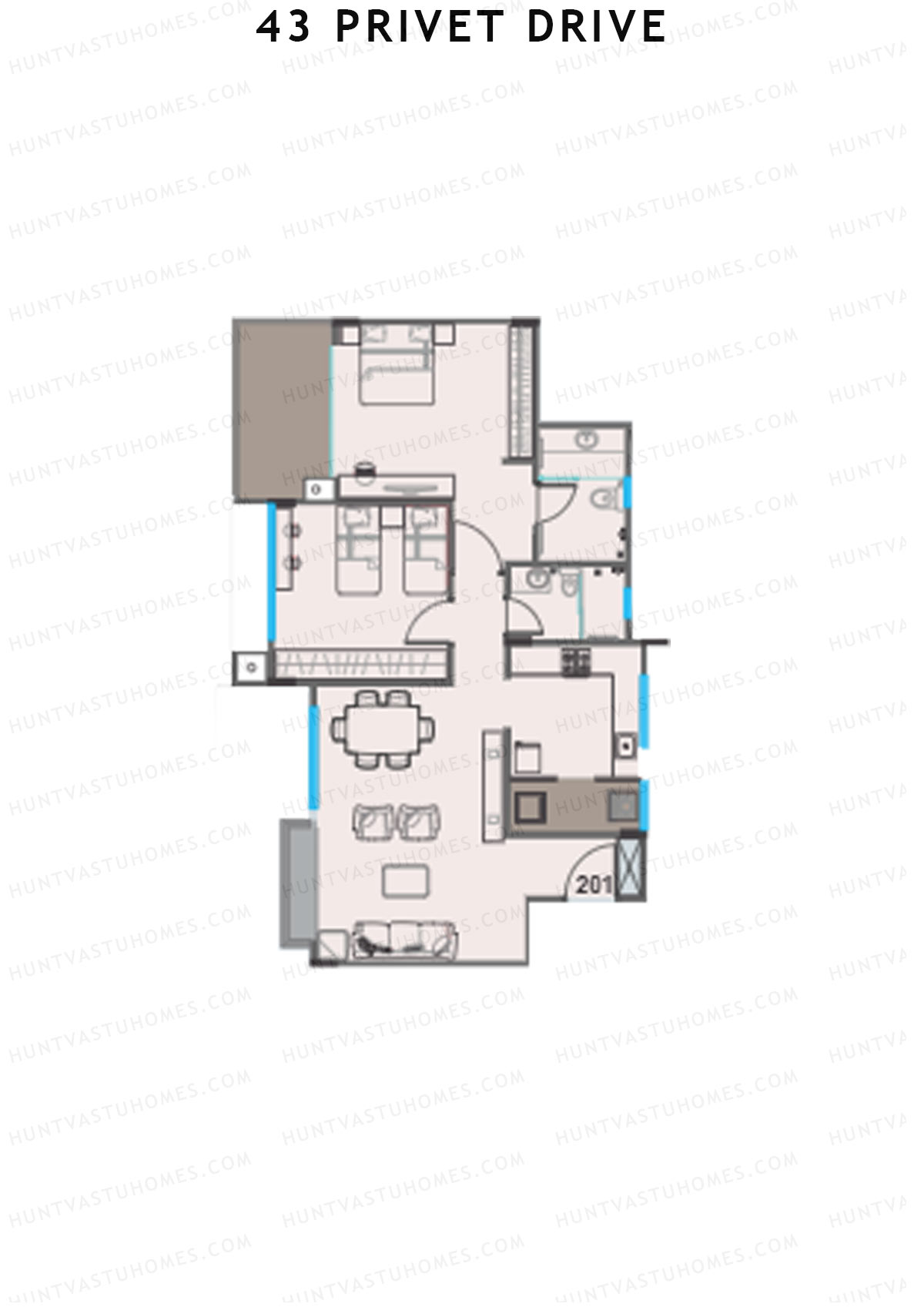 43 Privet Drive Tower D Unit 1 Floor Plan