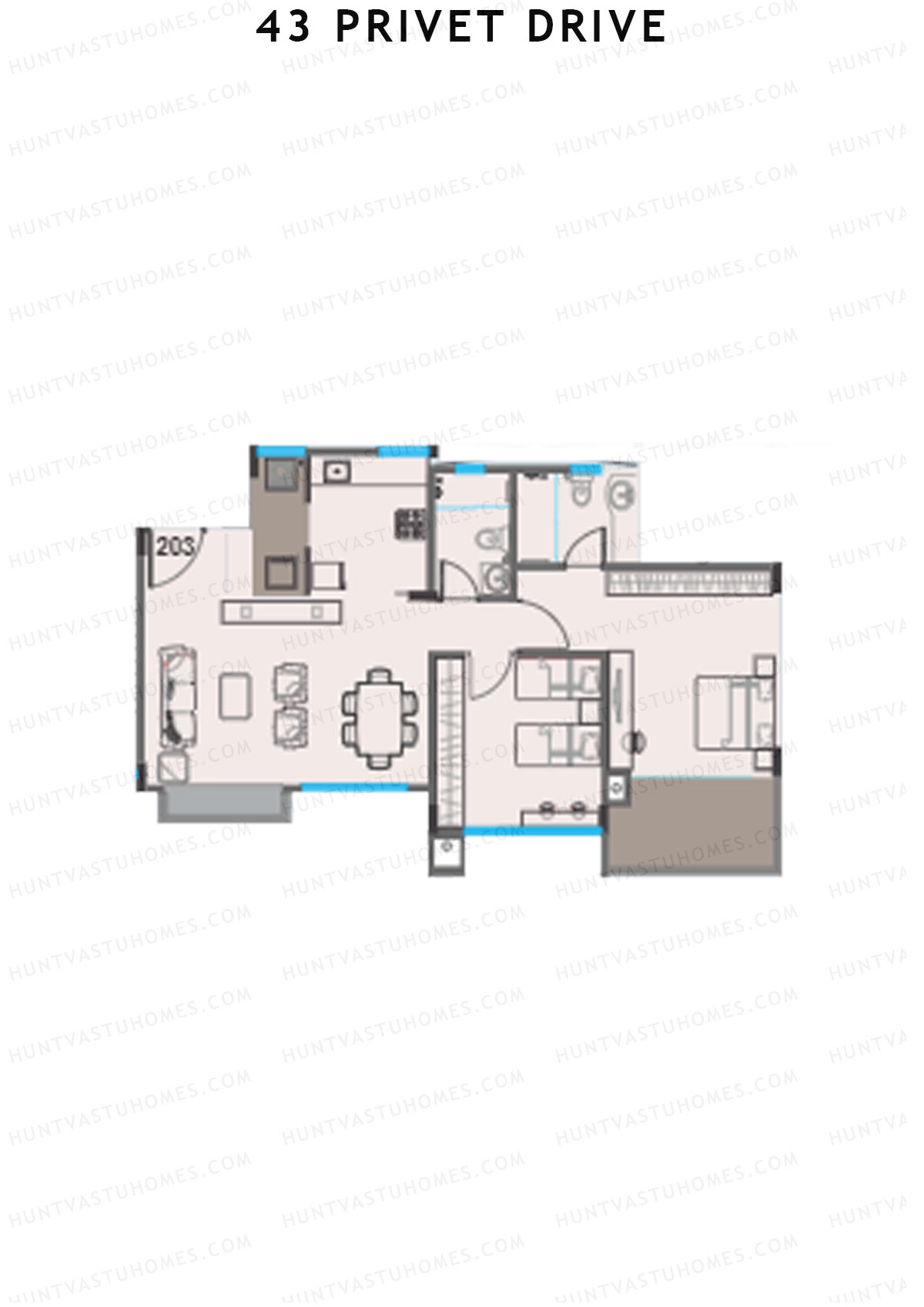 43 Privet Drive Tower D Unit 3 Floor Plan