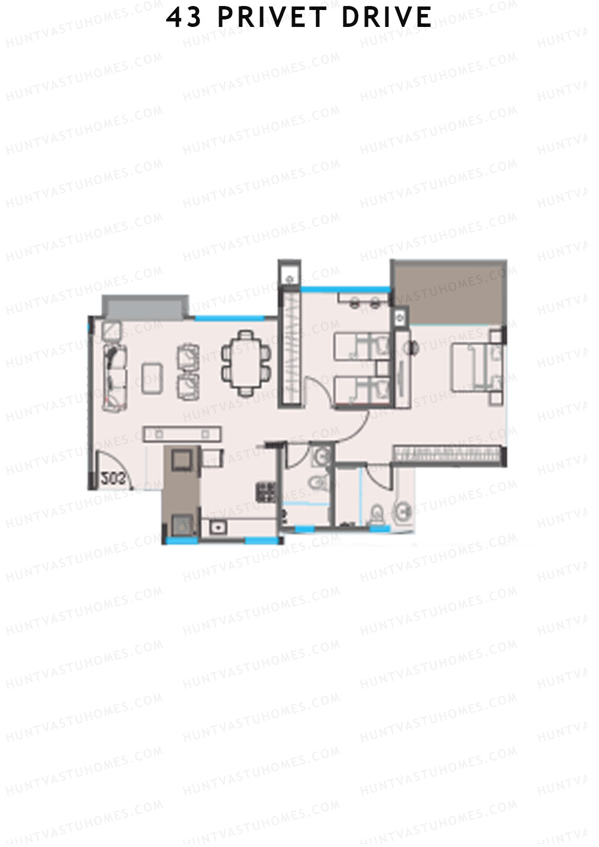 43 Privet Drive Tower D Unit 4 Floor Plan