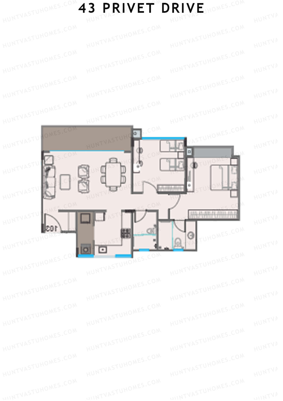 43 Privet Drive Tower D Unit 4 Floor Plan