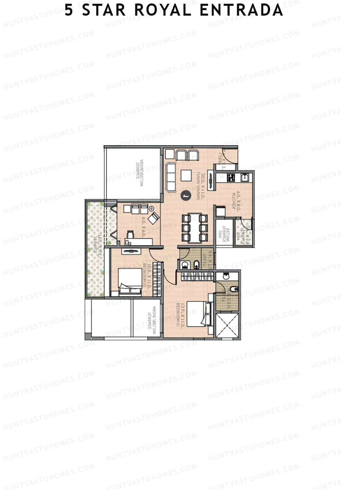 5 Star Royal Entrada Tower A Unit 6 Floor Plan
