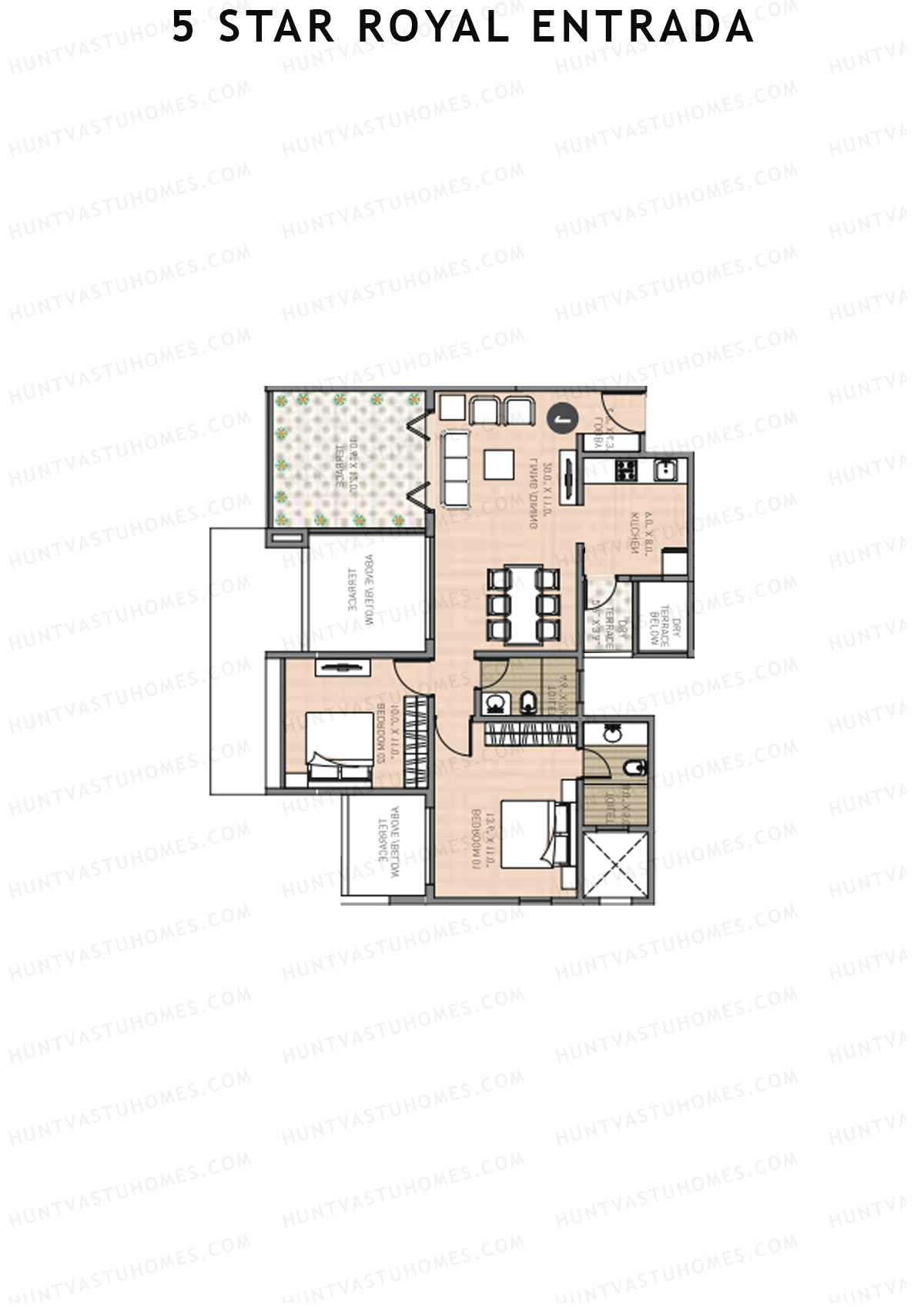 5 Star Royal Entrada Tower B Unit 6 Floor Plan