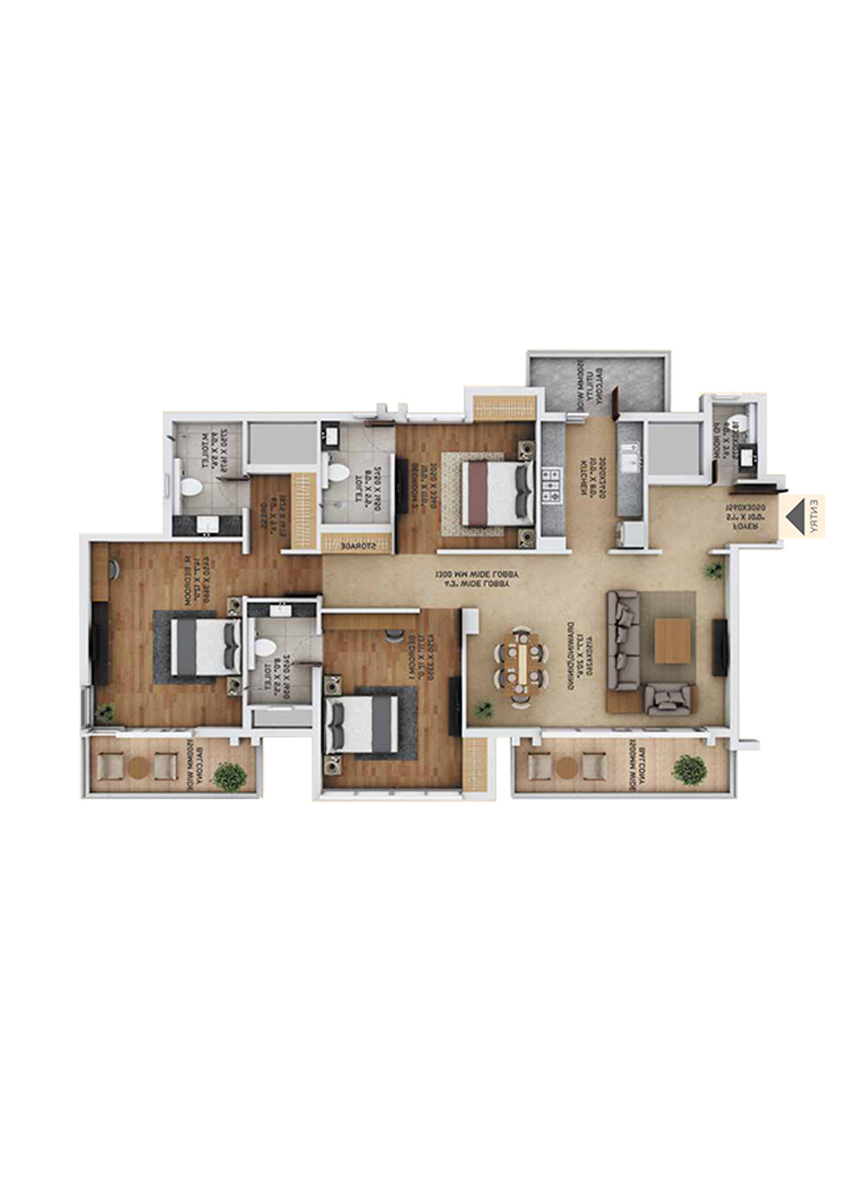 Ace Starlit Tower B3 Unit 2 (Type 2) Floor Plan