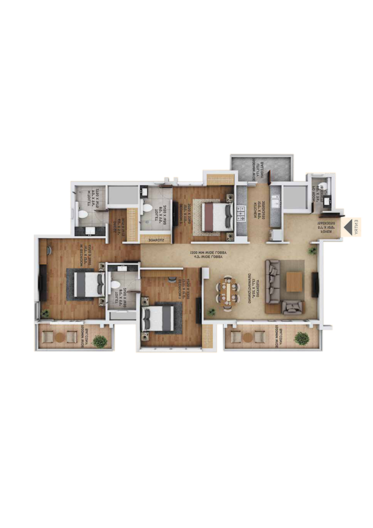 Ace Starlit Tower B1 Unit 2 (Type 2) Floor Plan