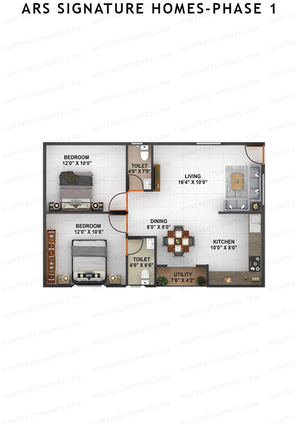 ARS Signature Homes Phase 1 Tower 1 Unit 4 Floor Plan