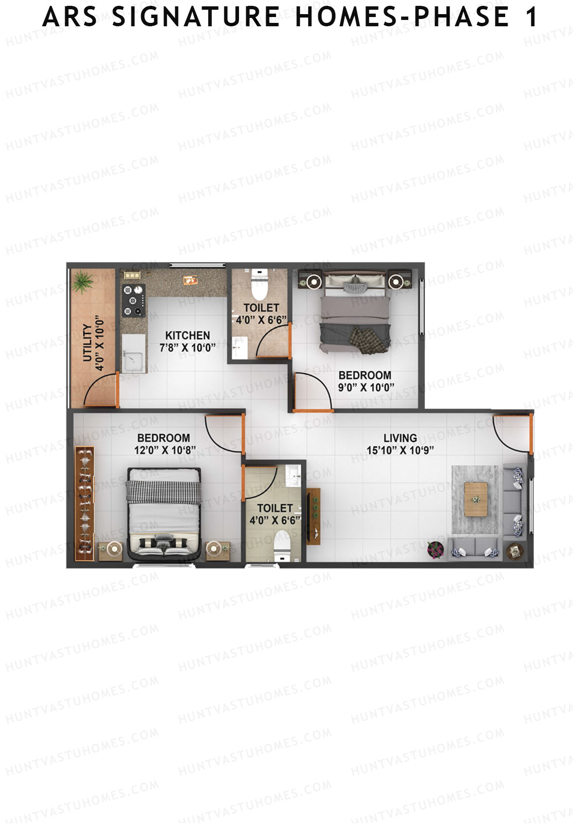 ARS Signature Homes Phase 1 Tower 1 Unit 5 Floor Plan