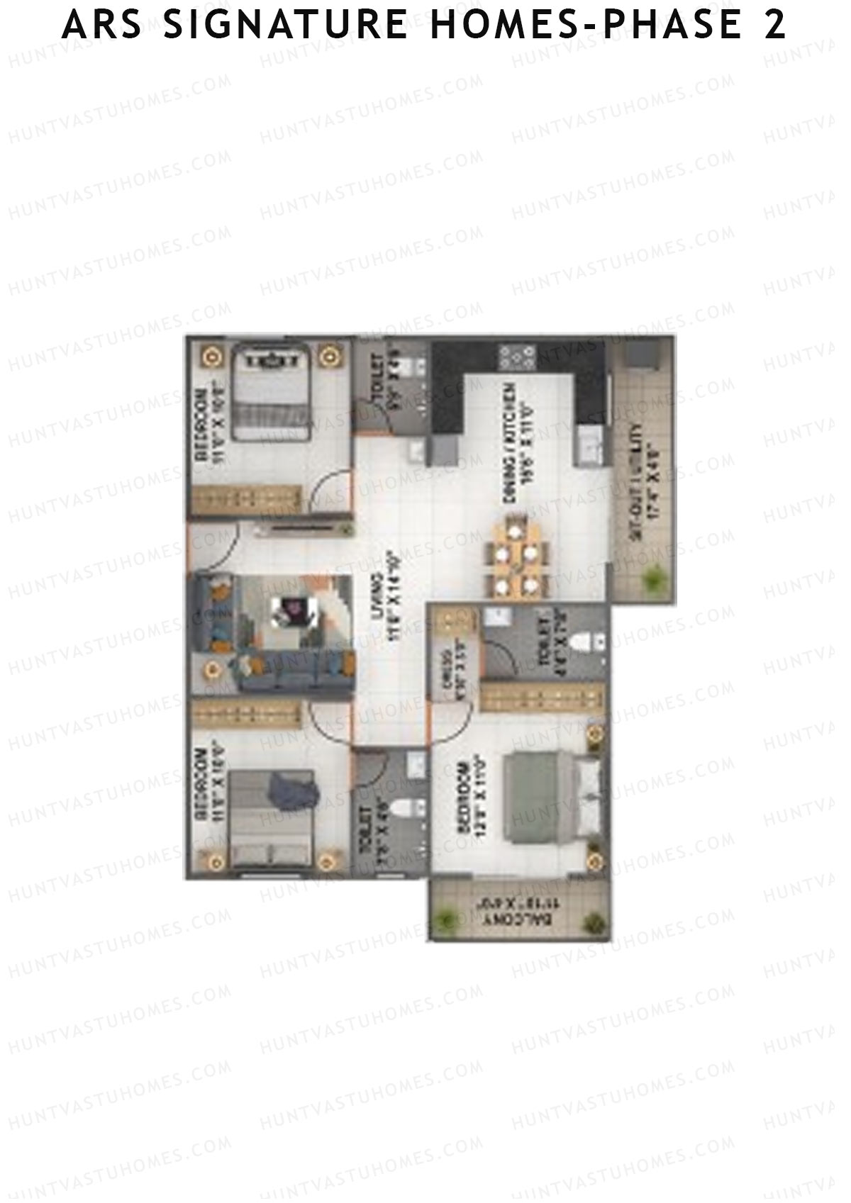 ARS Signature Homes Phase 2 Block A Unit 13 Floor Plan
