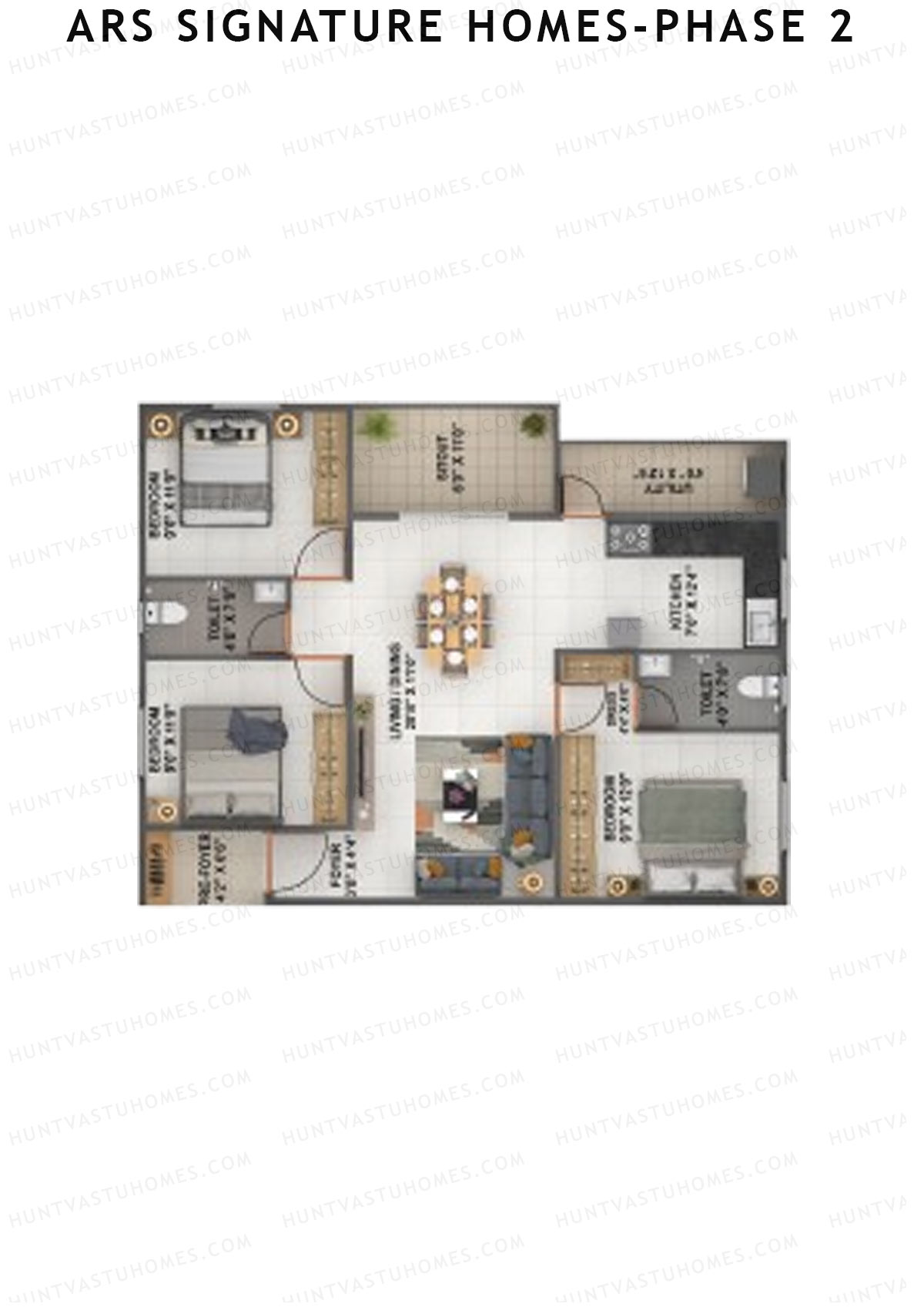 ARS Signature Homes Phase 2 Block B Unit 13 Floor Plan