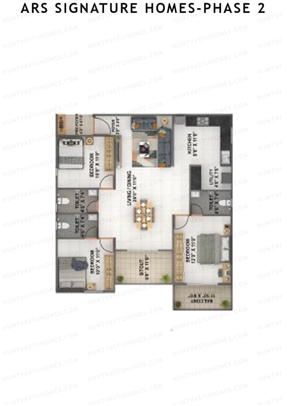 ARS Signature Homes Phase 2 Block B Unit 8 Floor Plan