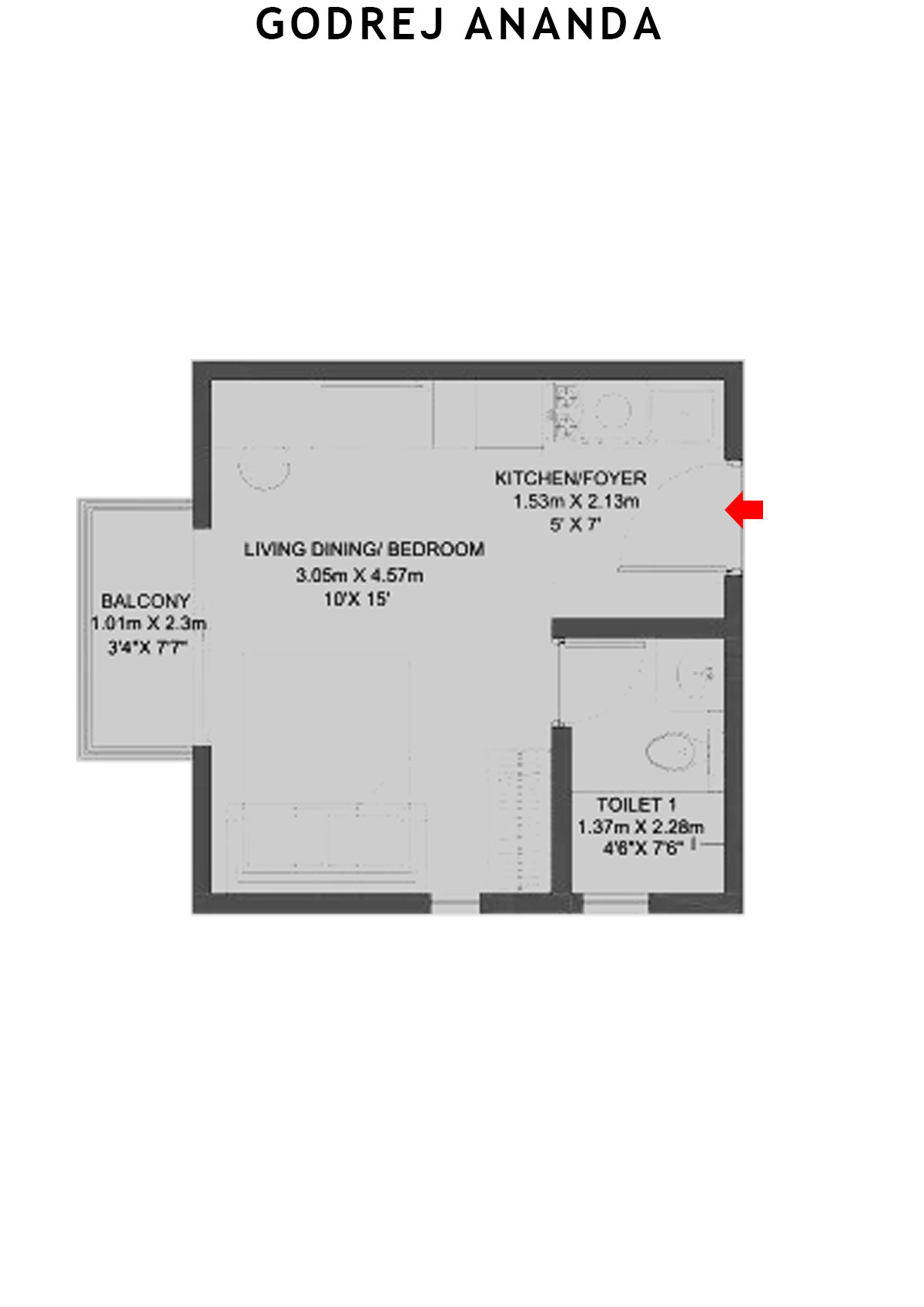 Godrej Ananda Tower B Unit 6 Floor Plan