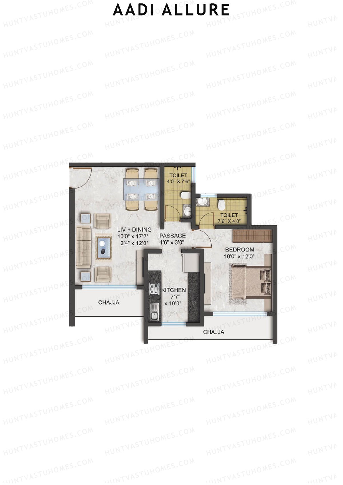 Aadi Allure Wing Acacia Unit 2 Floor Plan