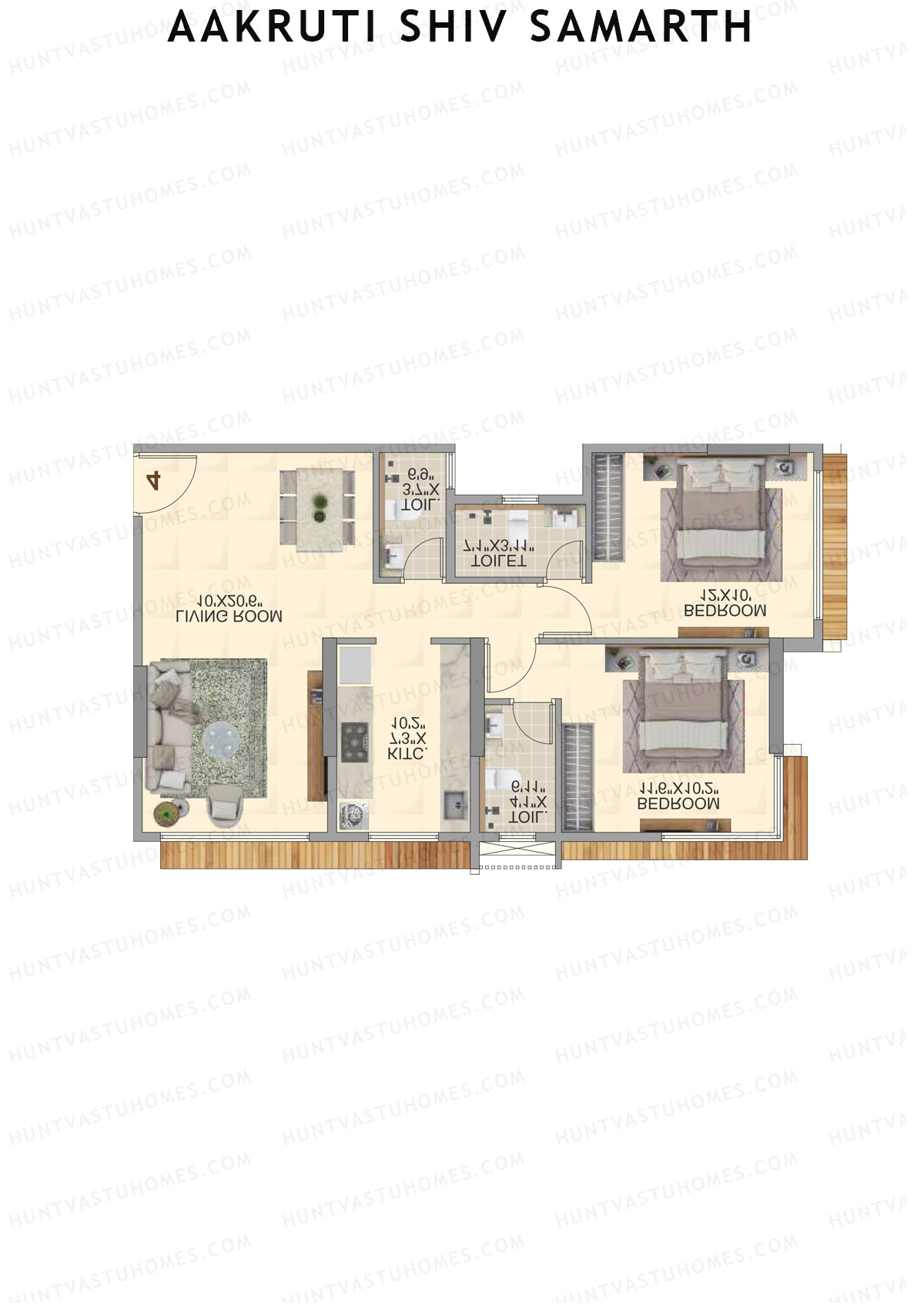 Aakruti Shiv Samarth Tower 1 Unit 5 Floor Plan
