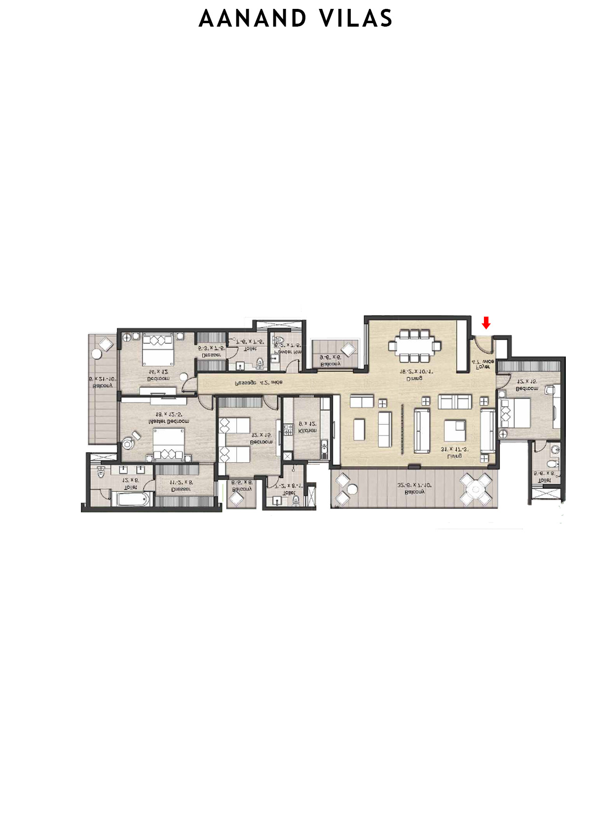 Aanand Vilas Tower 10 Unit C Floor Plan