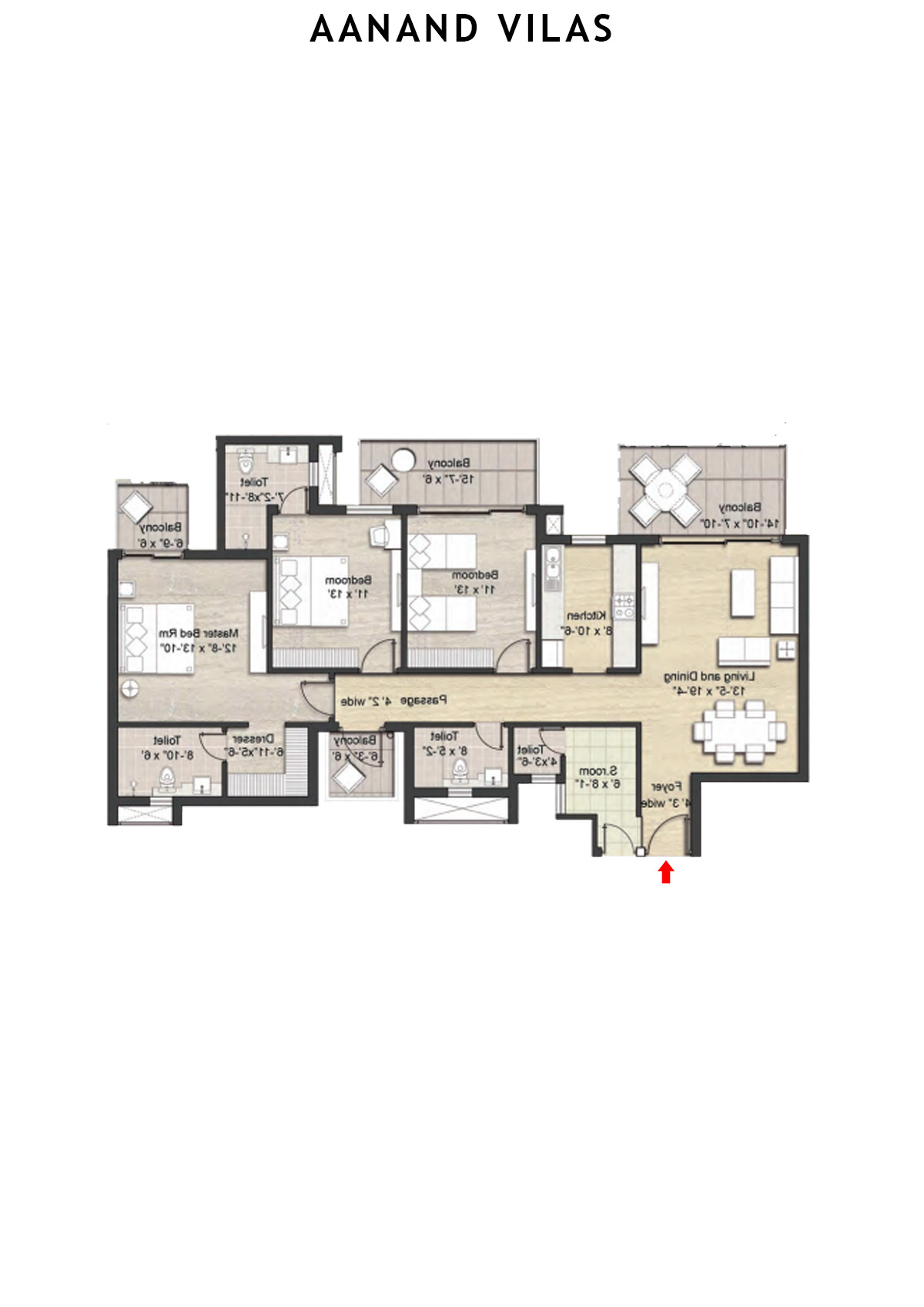 Aanand Vilas Tower 7 Unit A Floor Plan