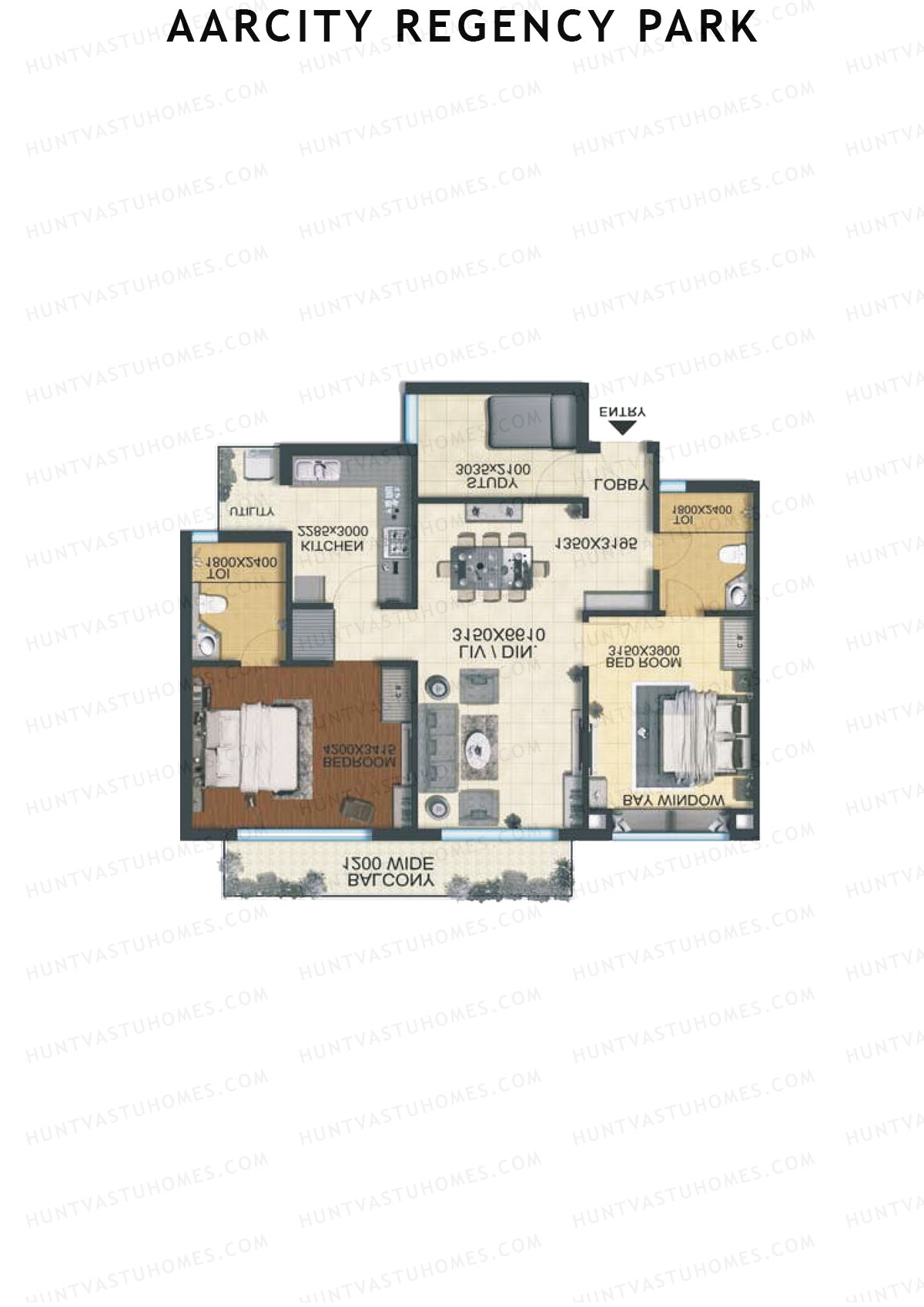 Aarcity Regency Park Tower F Unit 6 Floor Plan