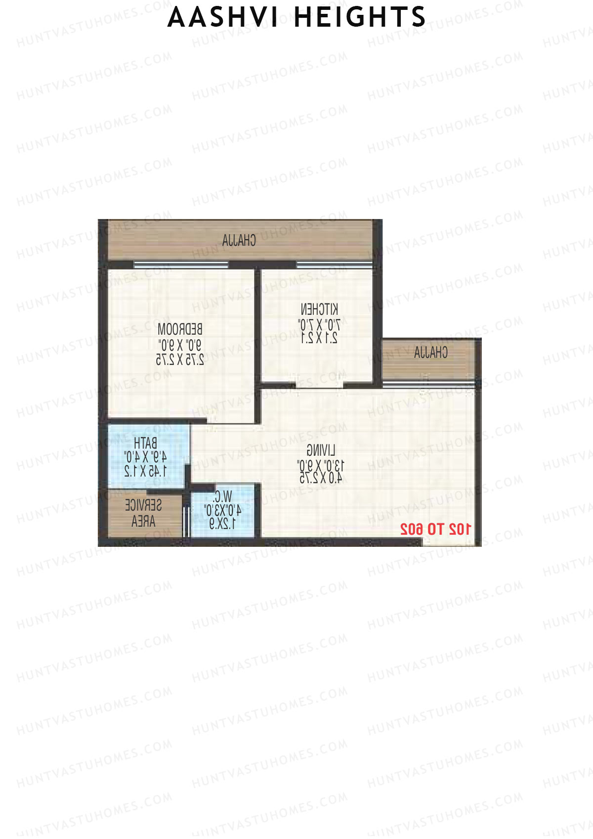 Aashvi Heights Tower A Unit 1 Floor Plan