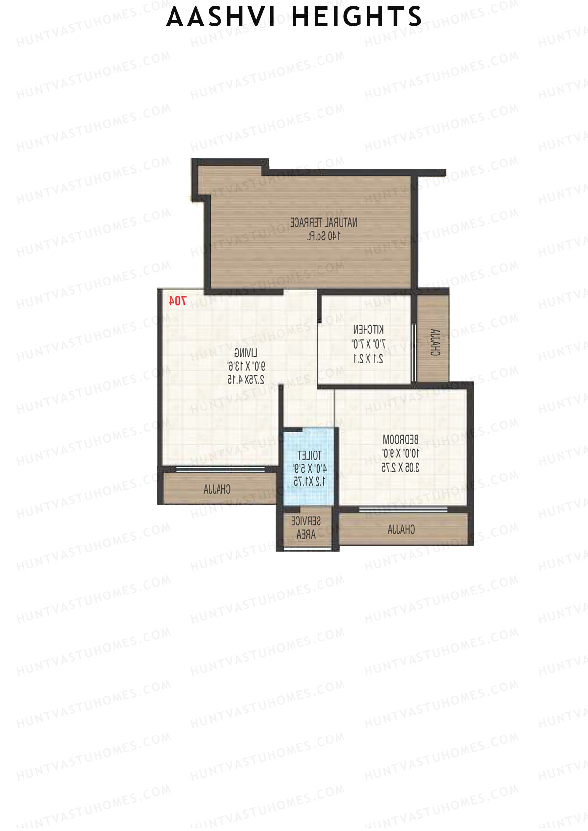 Aashvi Heights Tower A Unit 3 Floor Plan