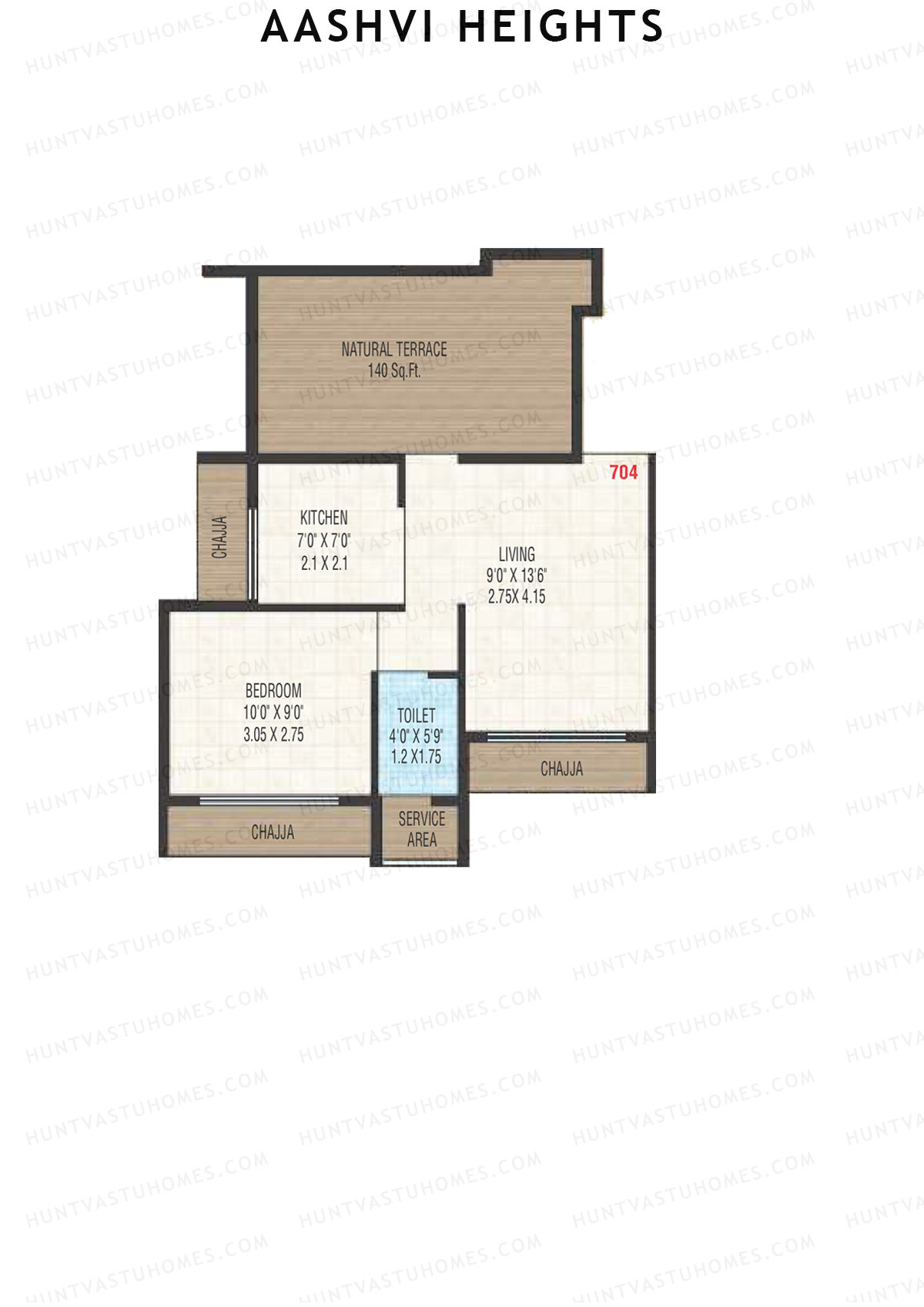 Aashvi Heights Tower A Unit 4 Floor Plan