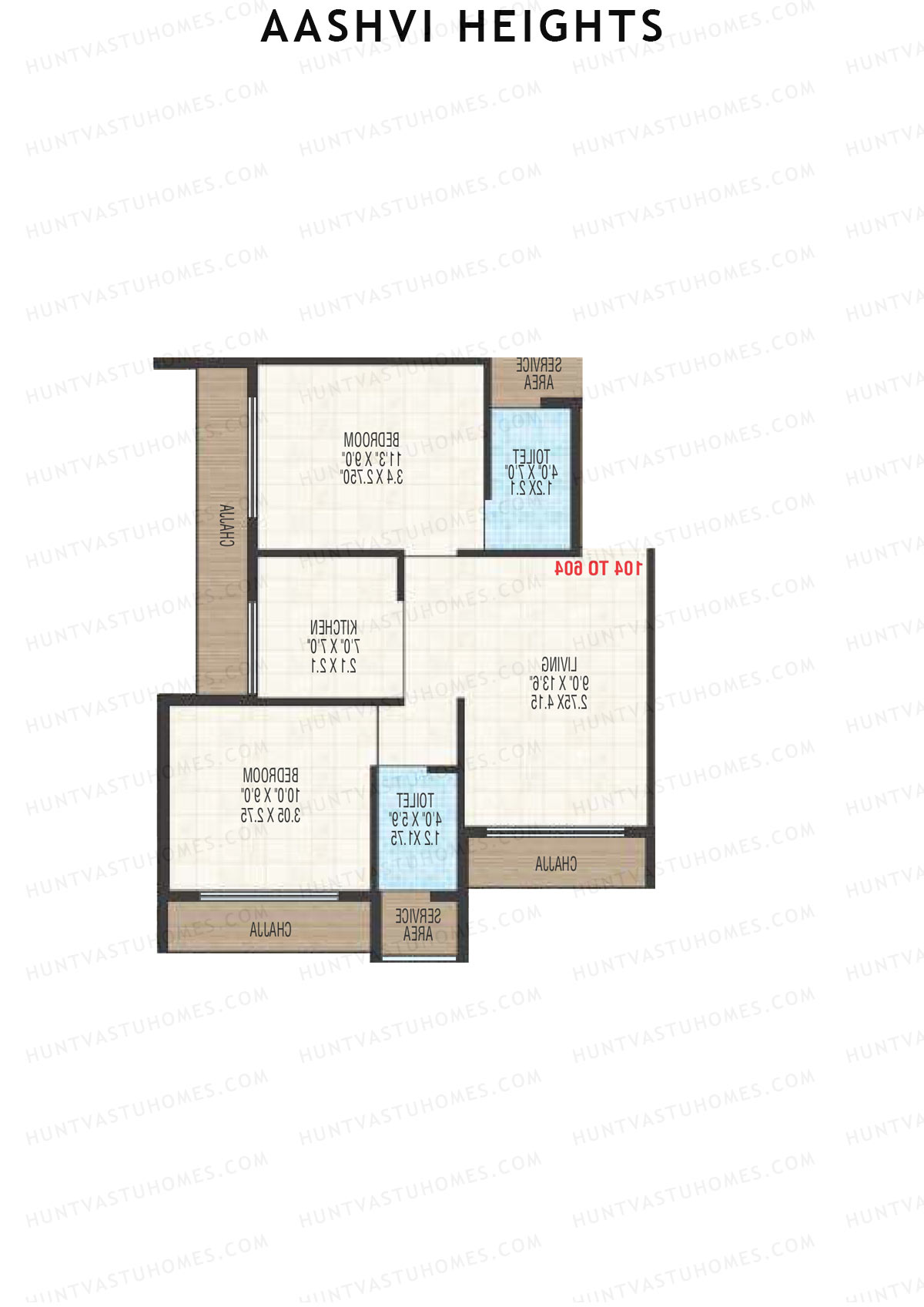 Aashvi Heights Tower A Unit 5 Floor Plan