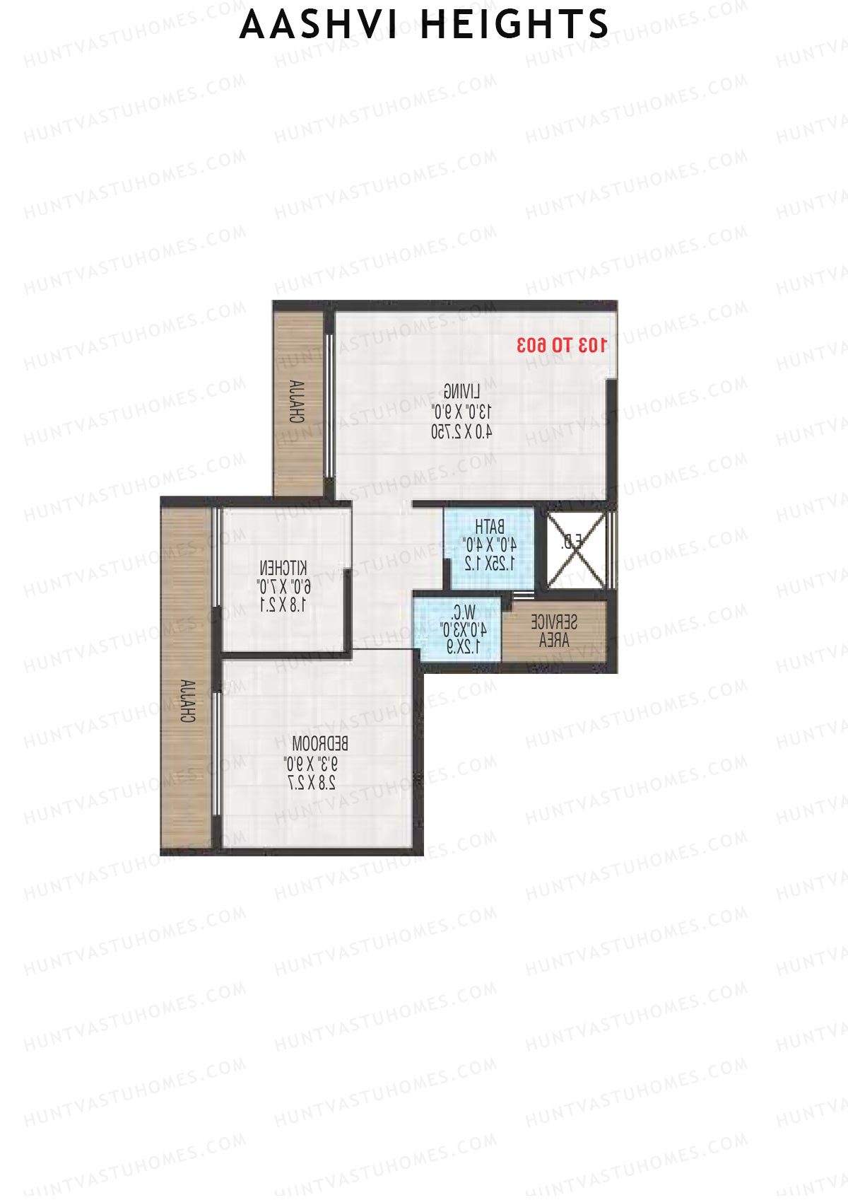 Aashvi Heights Tower A Unit 6 Floor Plan