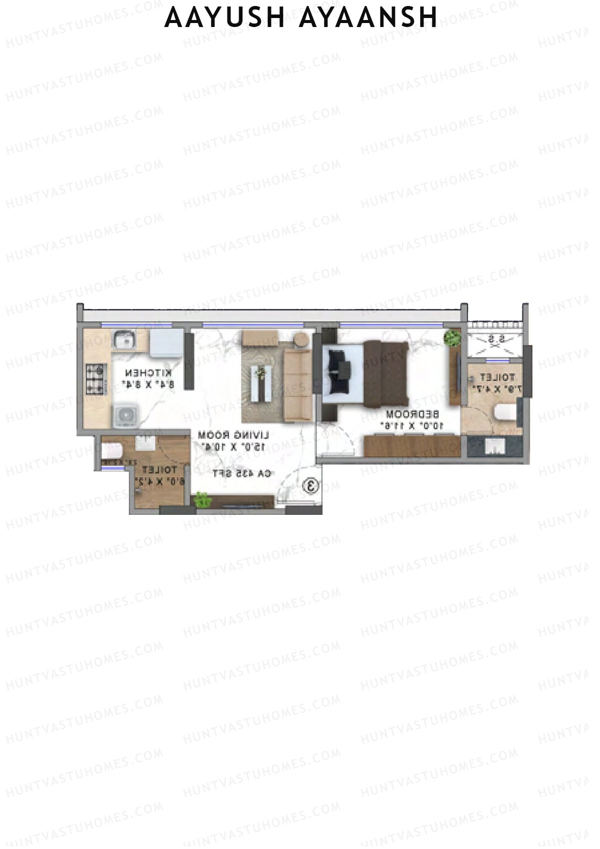 Aayush Ayaansh Block A Unit 4 Floor Plan
