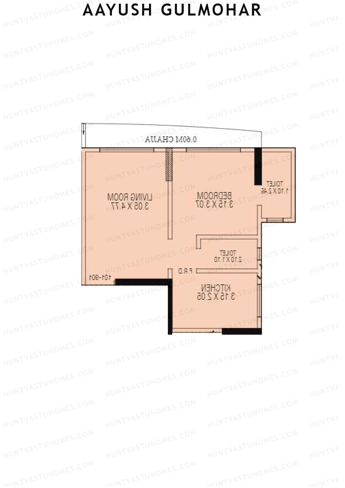 Aayush Gulmohar Tower 1 Unit 2 Floor Plan