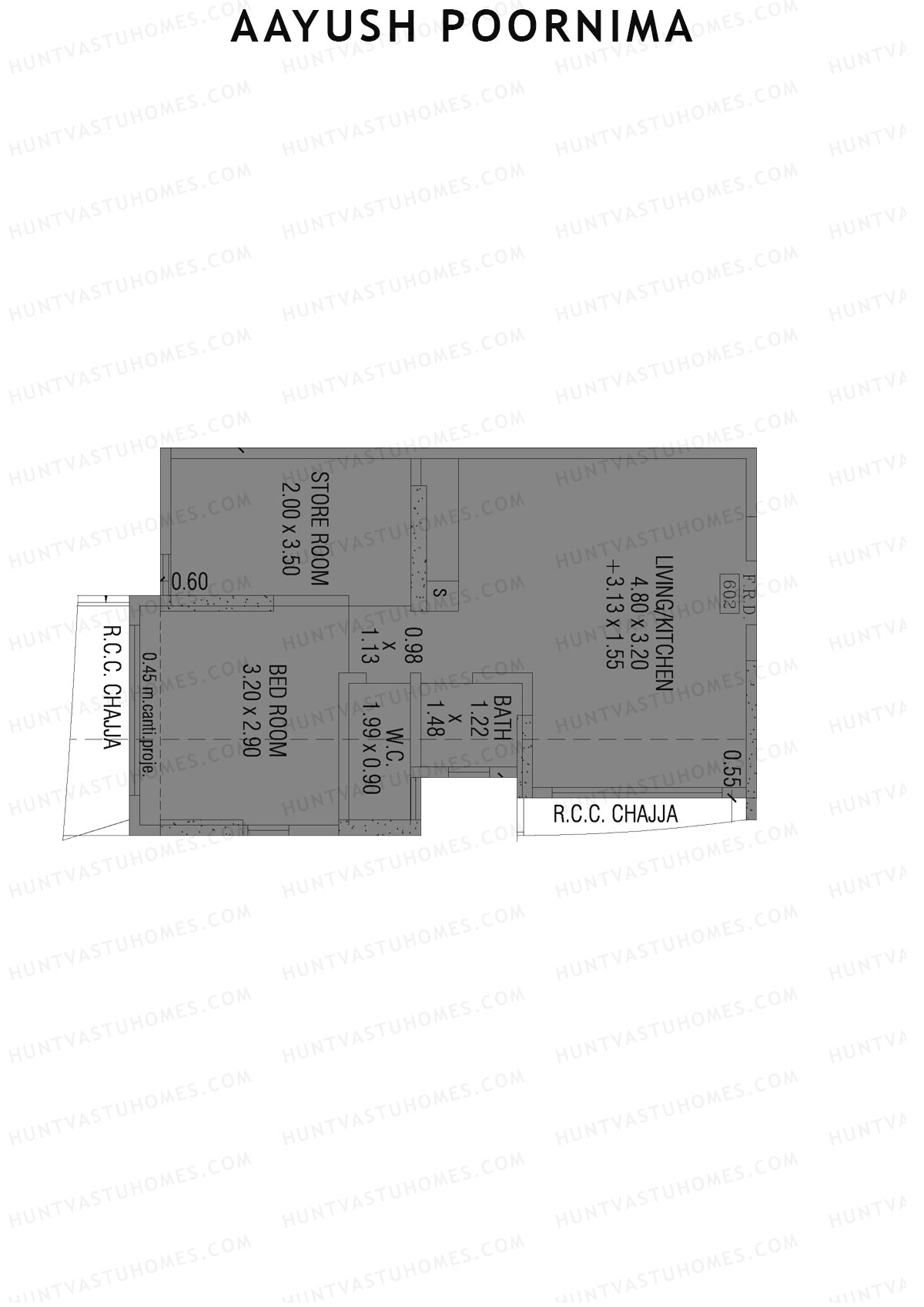Aayush Poornima Tower 1 Unit 2 Floor Plan