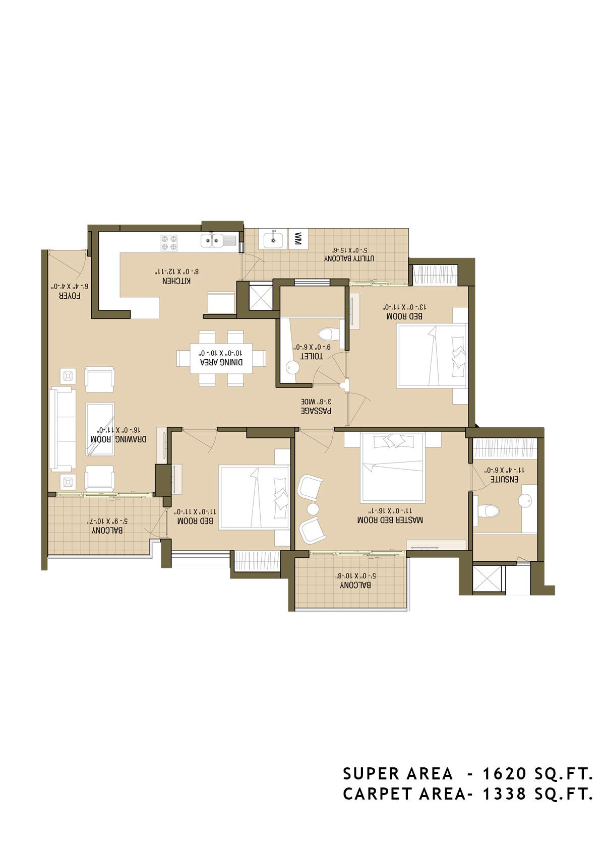 Aba Cleo County Tower A5 Unit 3 Floor Plan