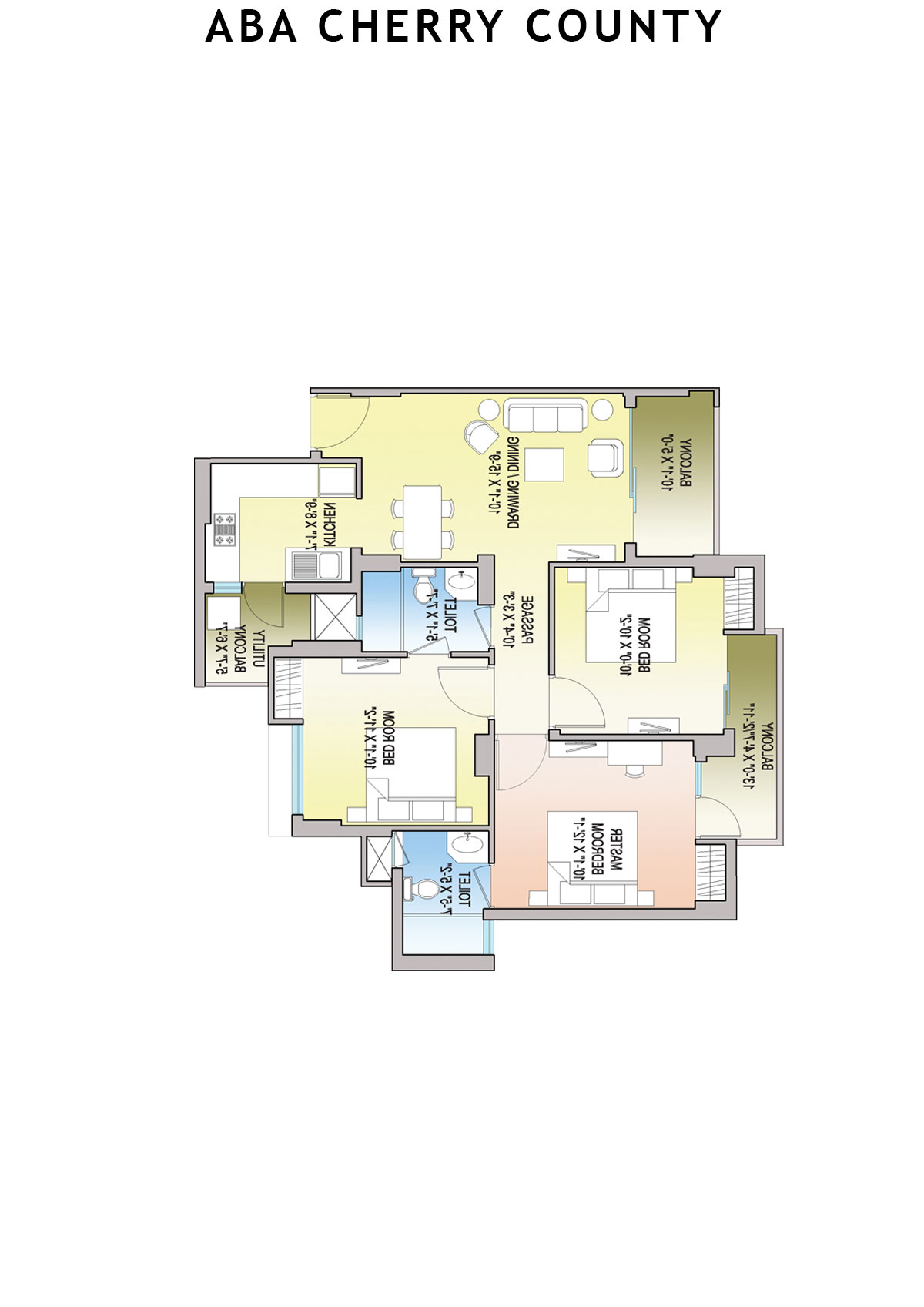 Aba Cherry County Tower A1 Unit 2 Floor Plan