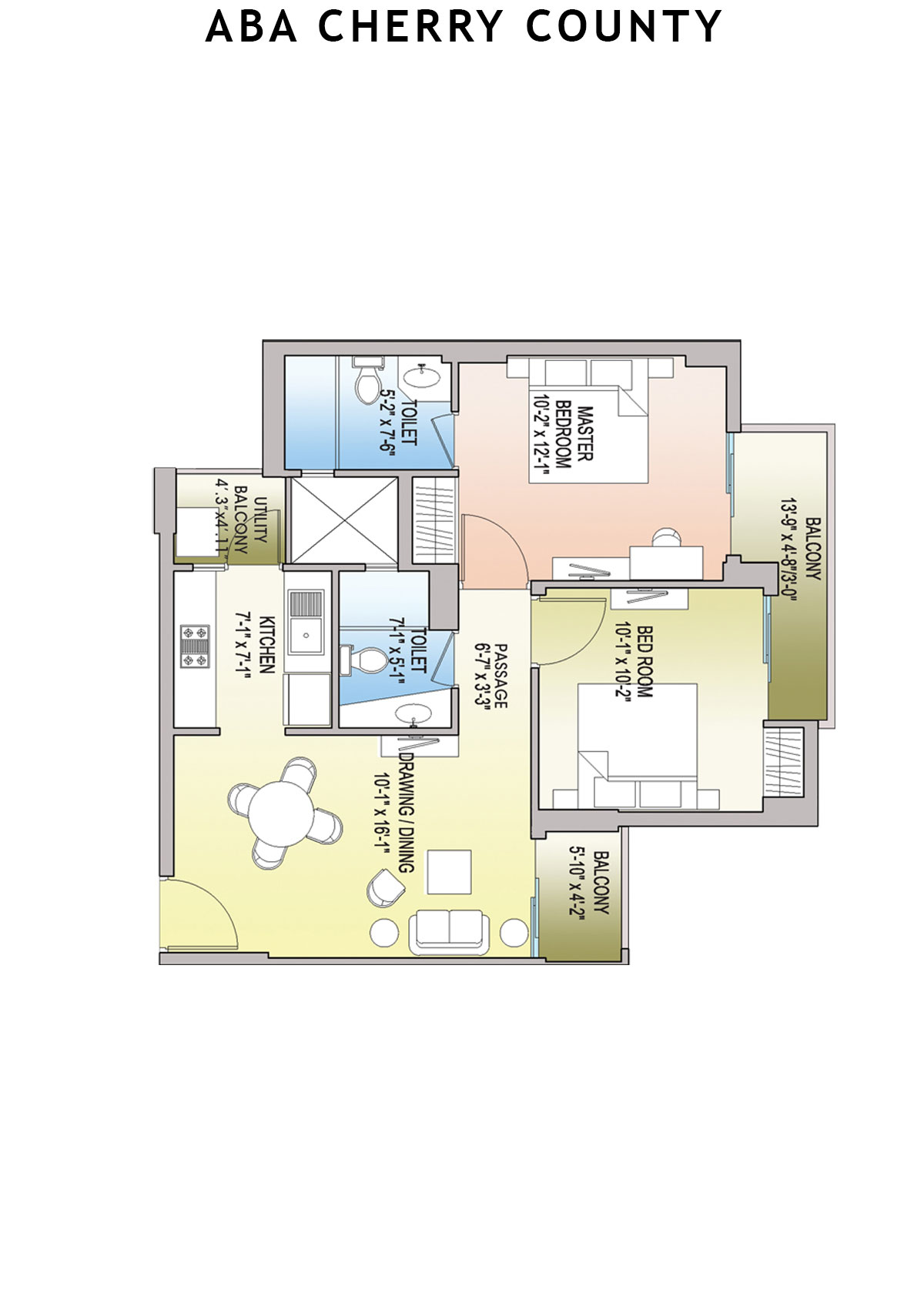 Aba Cherry County Tower A2 Unit 1 Floor Plan