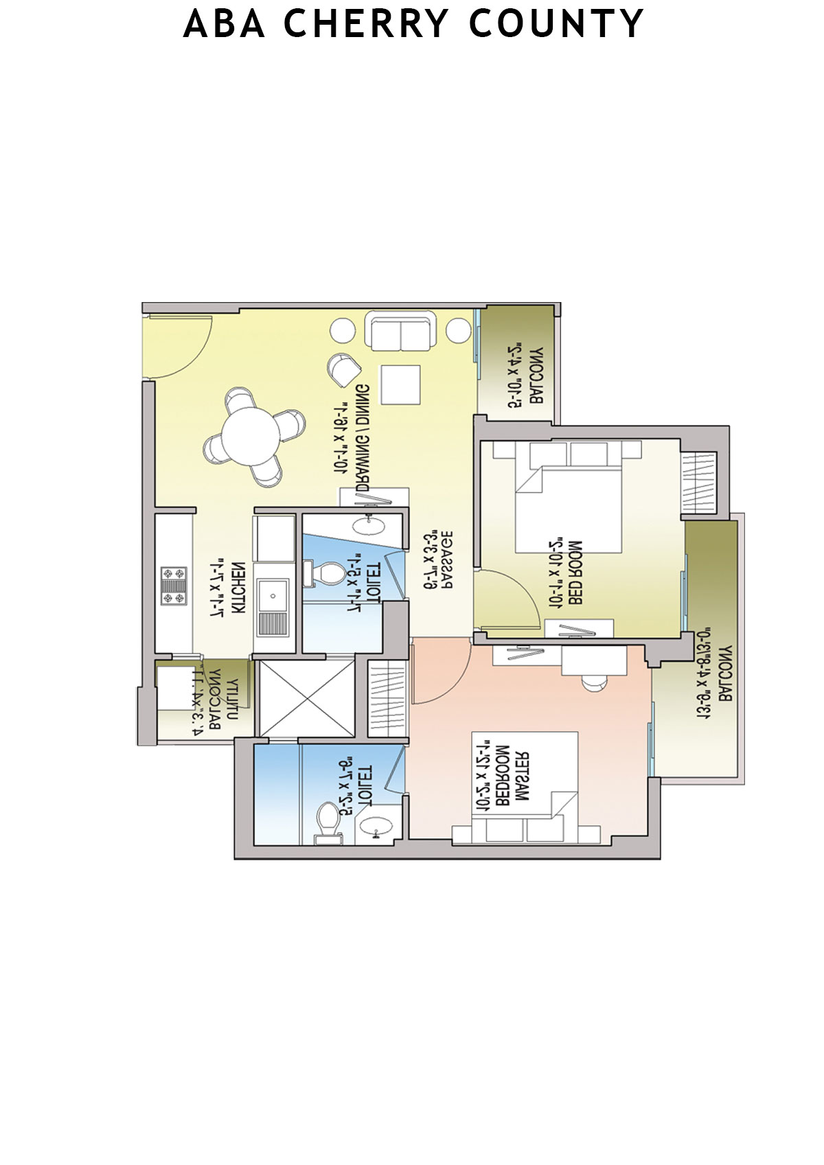 Aba Cherry County Tower A2 Unit 2 Floor Plan